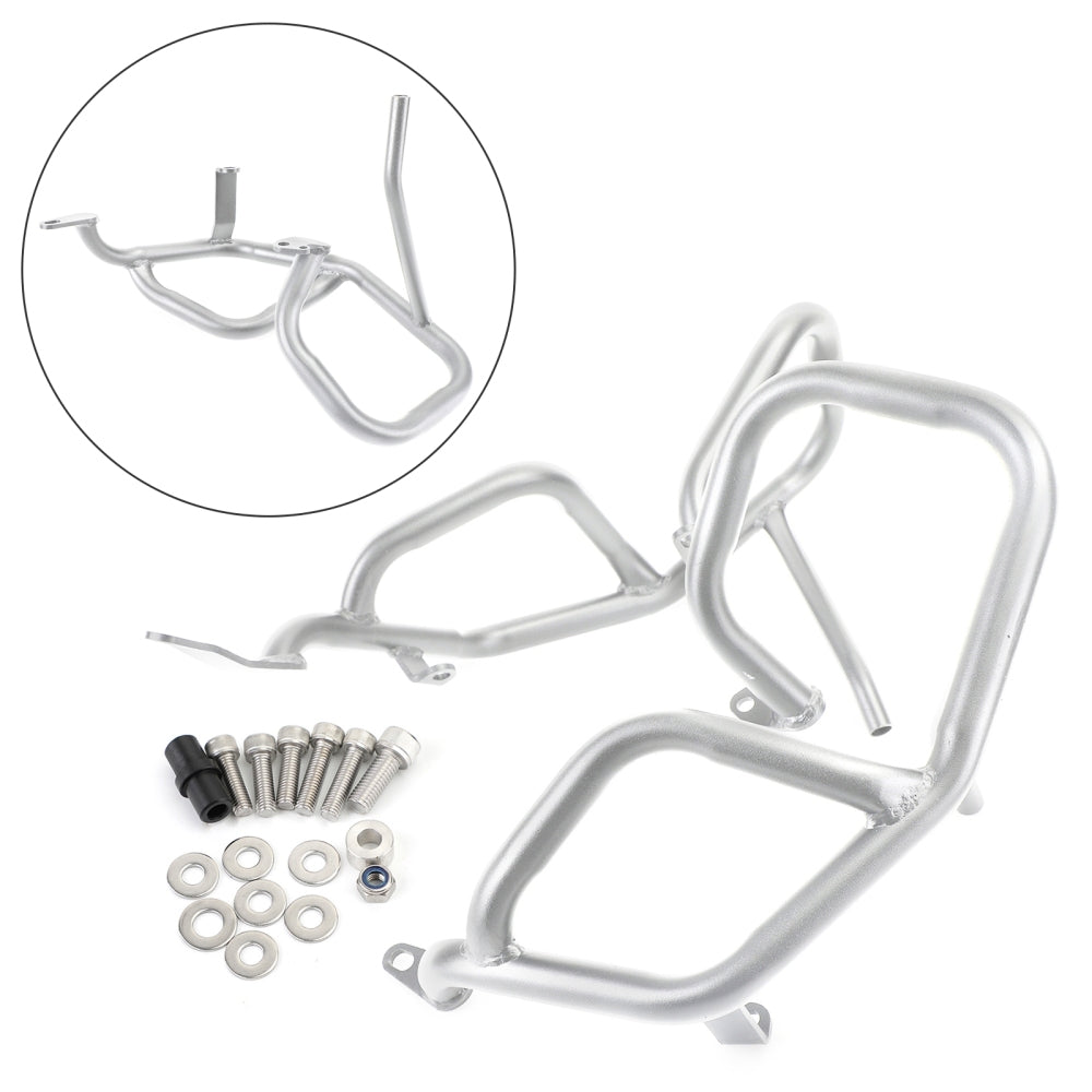18-22 BMW F750GS F850GS Nedre krasjbarer Motorvakter støtfanger sølv