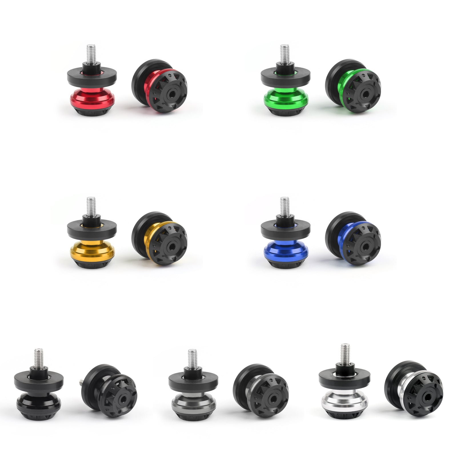 CNC 8mm Swingarm Sliders Spools for Fit for Honda CBR900RR CBR929R CBR954RR Generisk