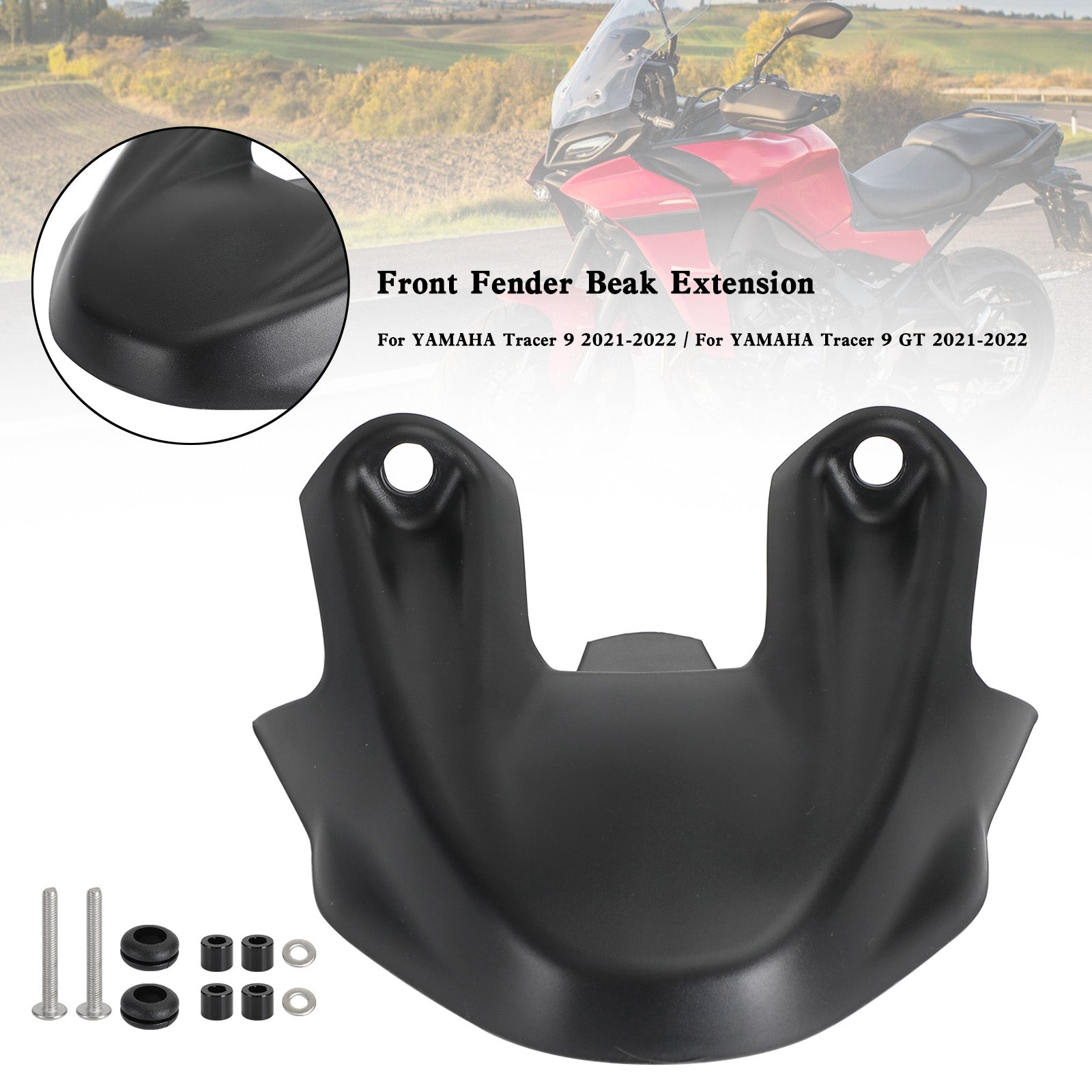 Foreklus for forhjul næb næse kegleforlængelse til Yamaha Tracer 9 GT 2021-2022