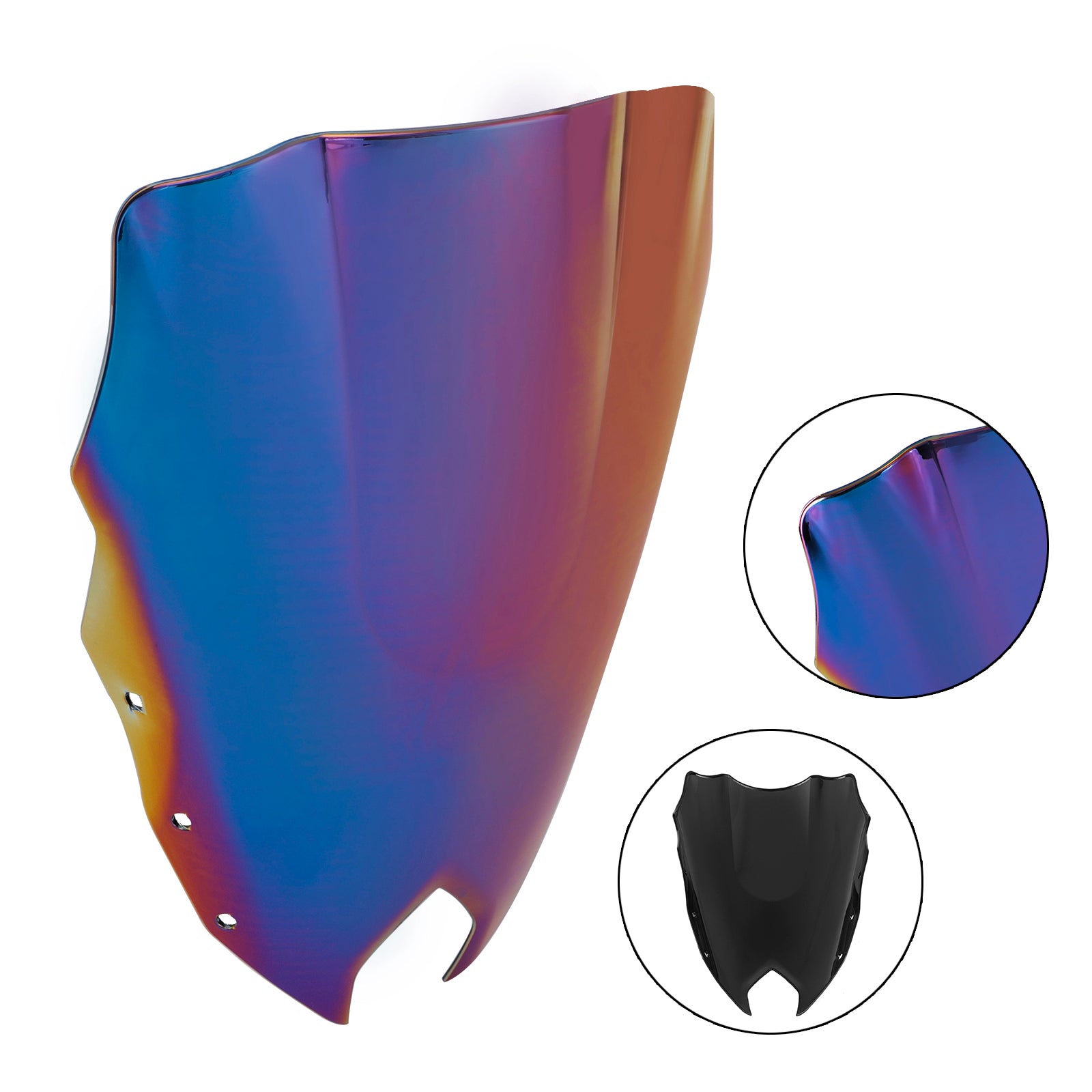 Le pare-brise de moto ABS Ajustement pour Yamaha FZ6R FZ-6R FZS600 2009-2015