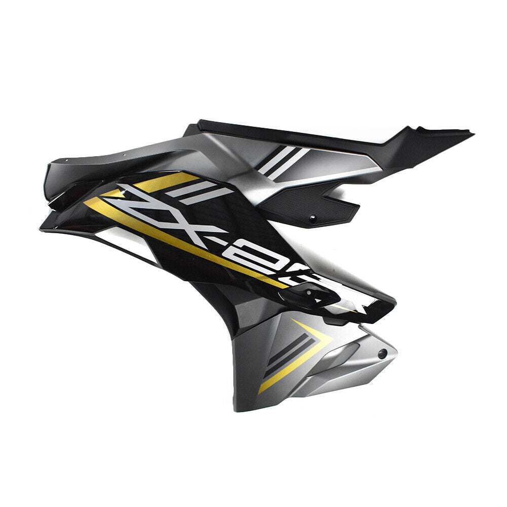 Amotopart 2019-2025 Kawasaki Ninja ZX25R ZX4R ZX4RR Black Sliver Fairing Kit