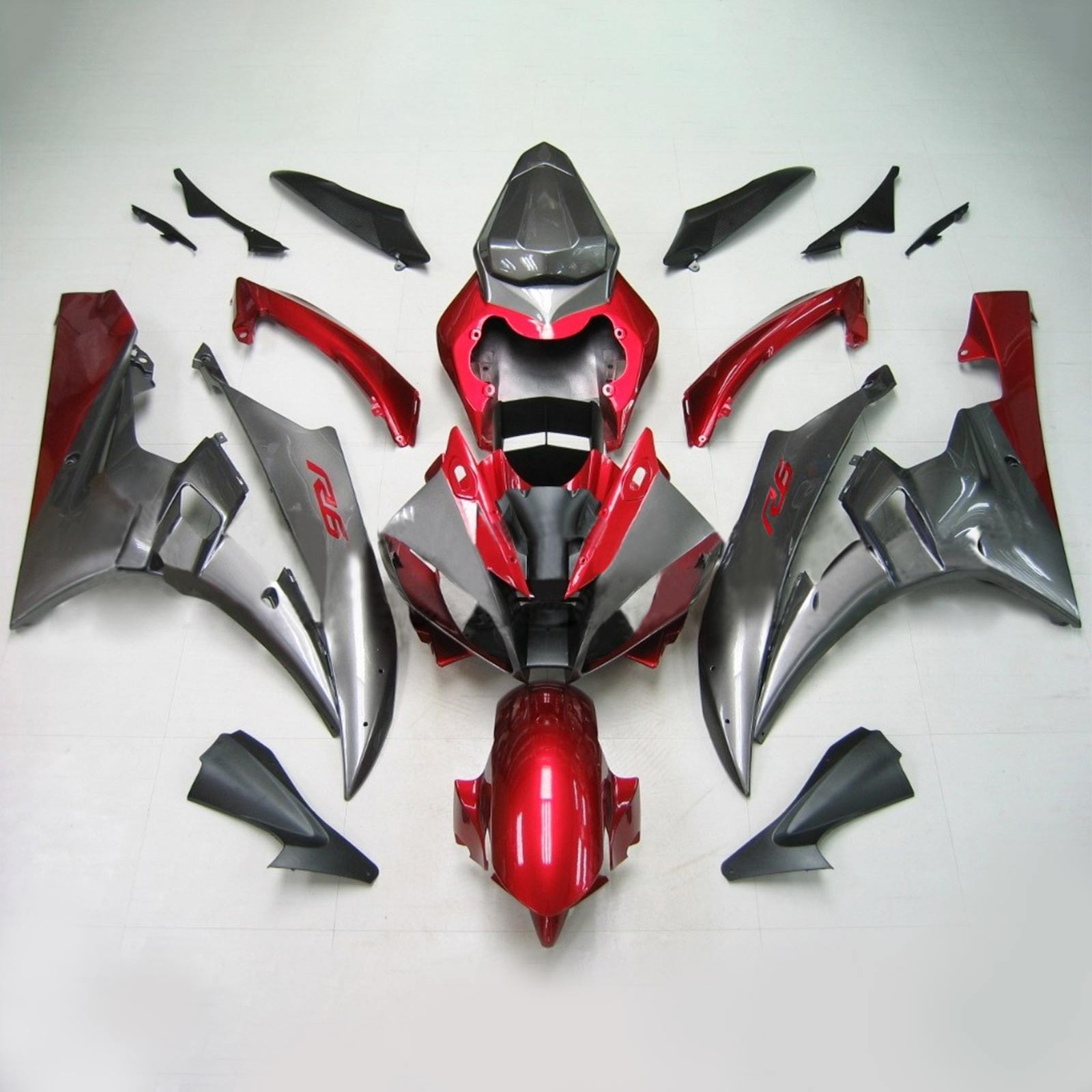 Einspritzverkleidungssatz Karosserie Kunststoff ABS passend für Yamaha YZF 600 R6 2006-2007