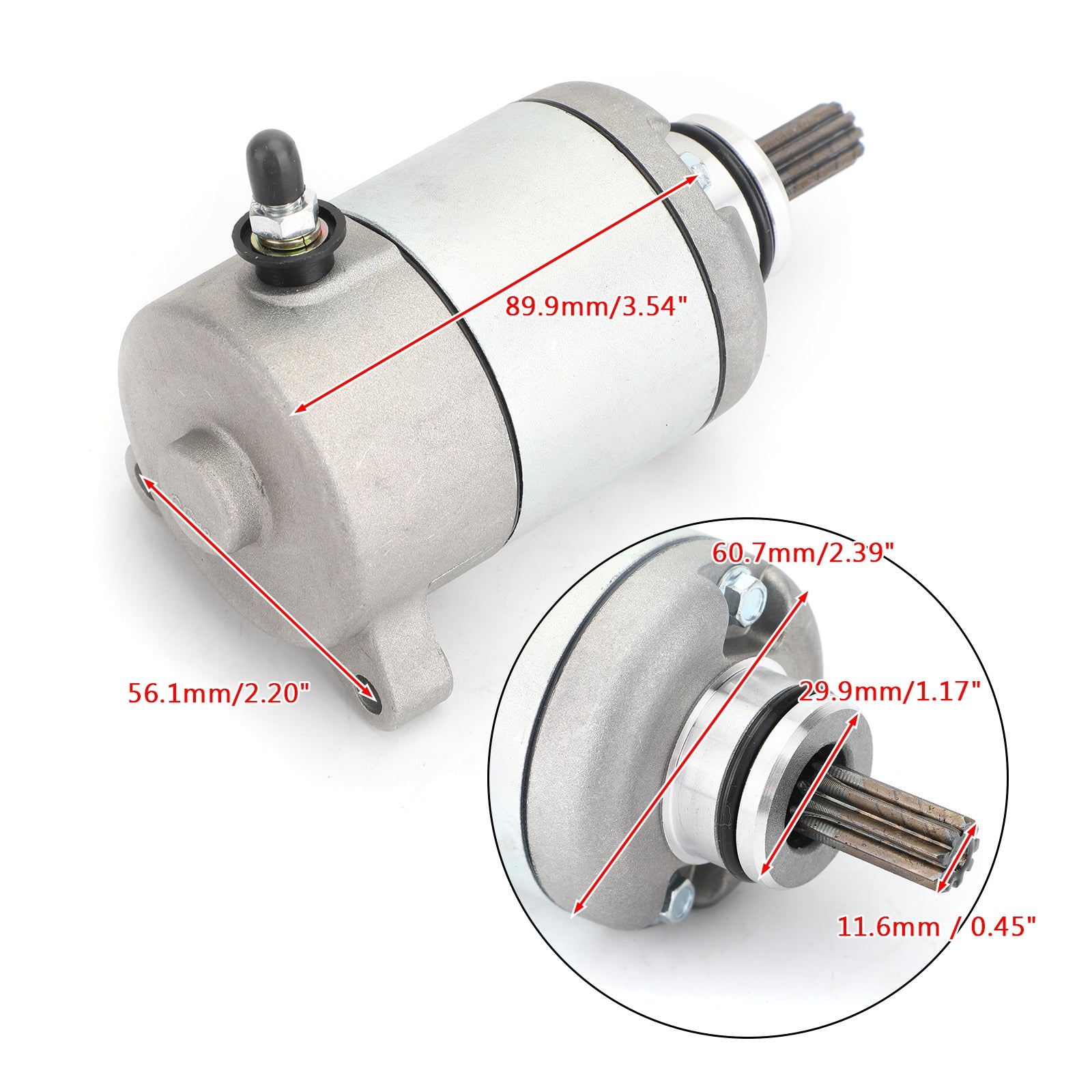 New Starter PMDD CCW 9-Tooth 12V For Honda CBR125R JC50 2011-2018 31200-KPP-T01