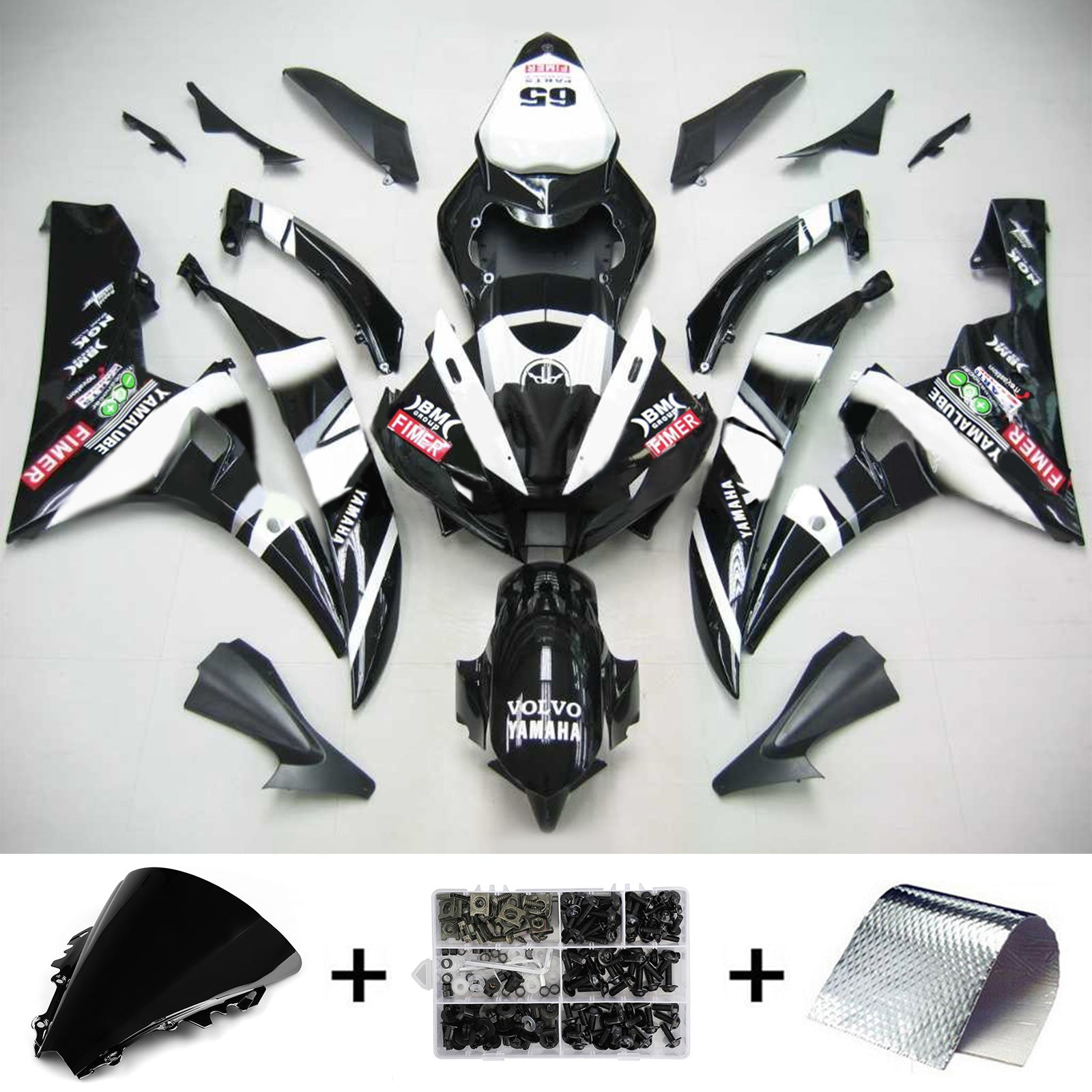 Injection Fairing Kit Bodywork Plastic ABS fit For Yamaha YZF 600 R6 2006-2007