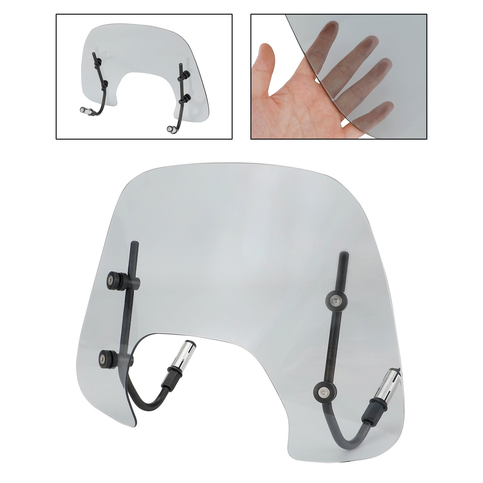 ABS motorcykel forrude forrude pasform til Vespa Sprint 150 2016-2021 generisk