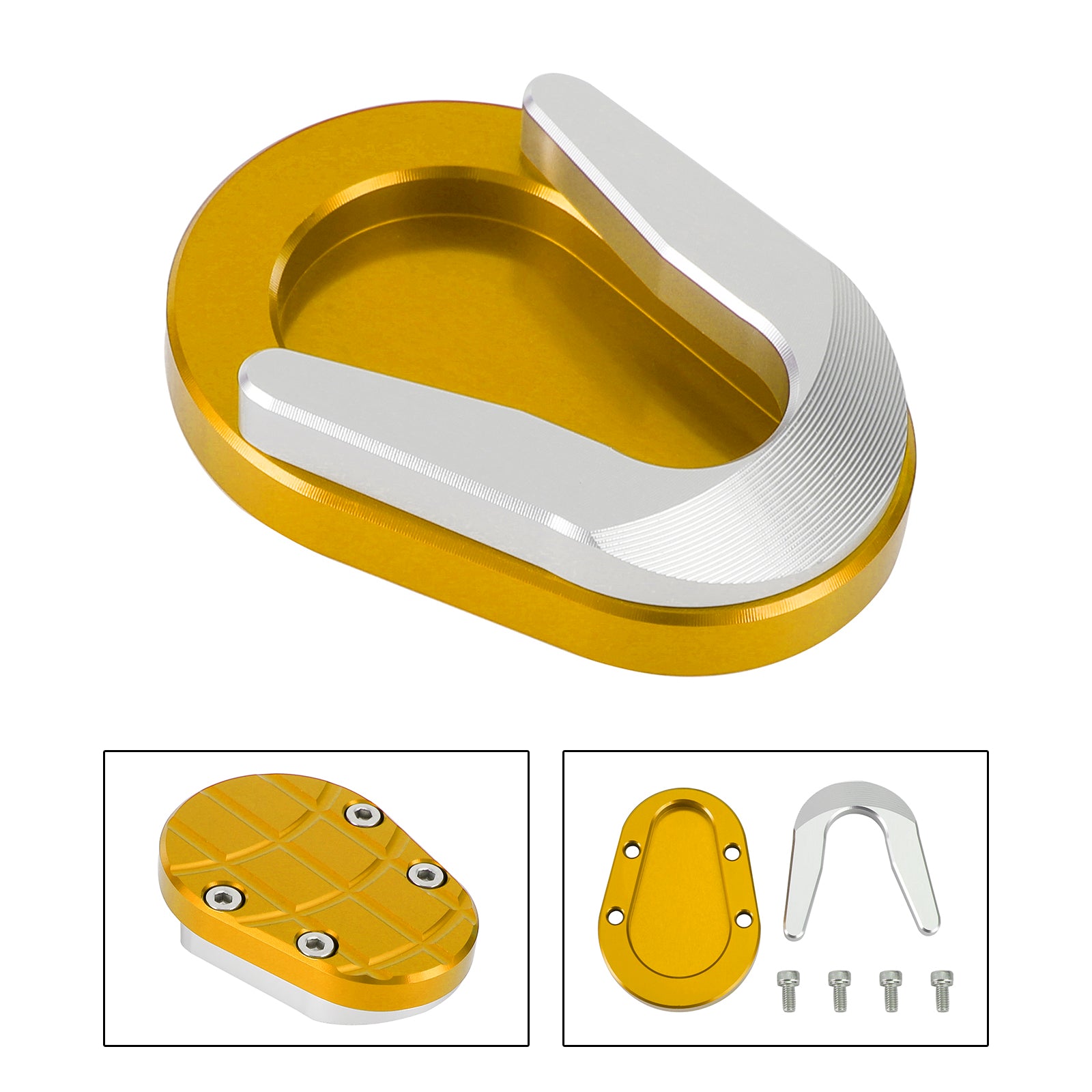 13-20 Vespa Sprint dan Primavera 150 Pata de cabra Almohadilla de extensión de caballete lateral