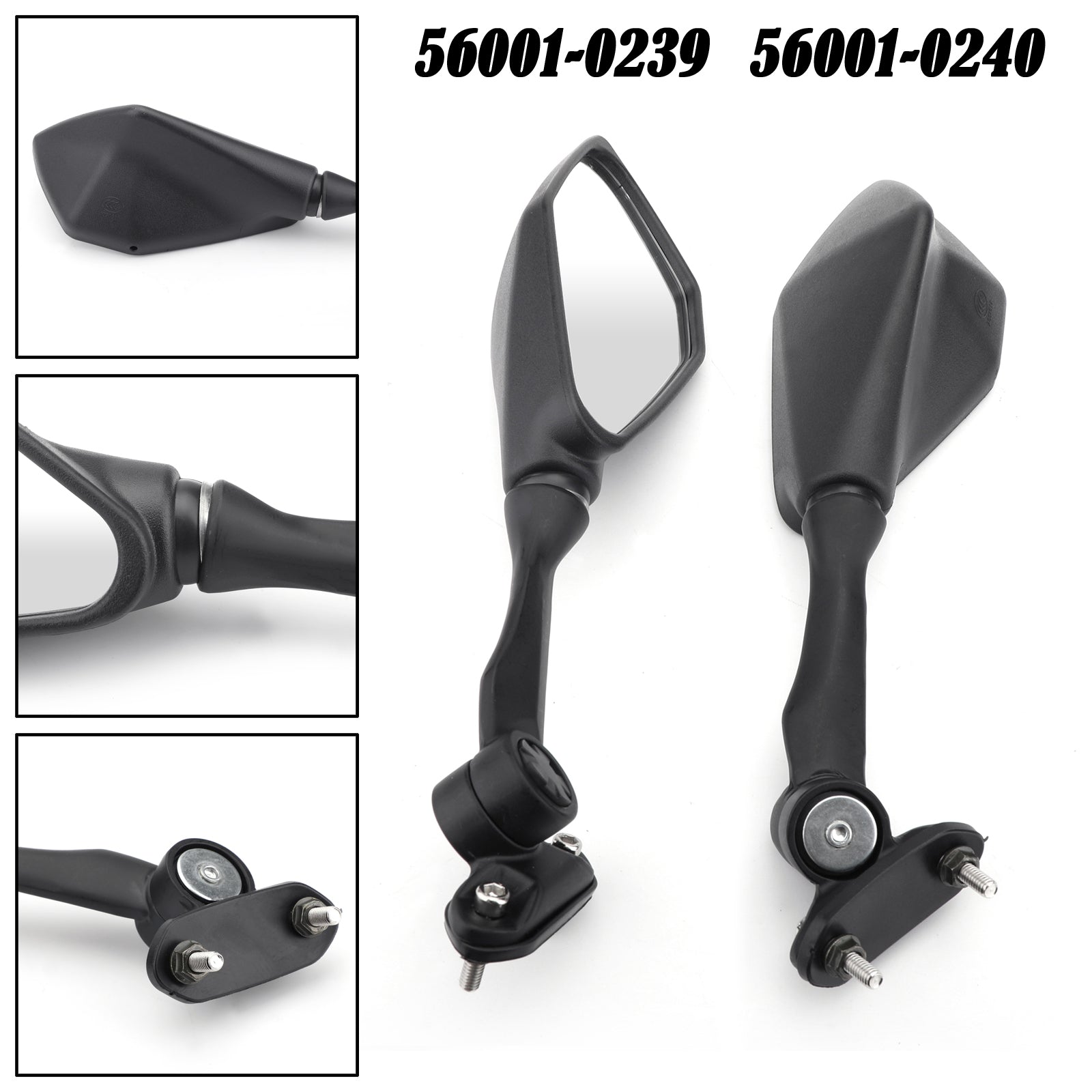 Kawasaki Ninja ZX-6R ZX636 Ninja 300 EX300 Ninja 250 EX250 2013-2017 Rear View Mirrors Generic