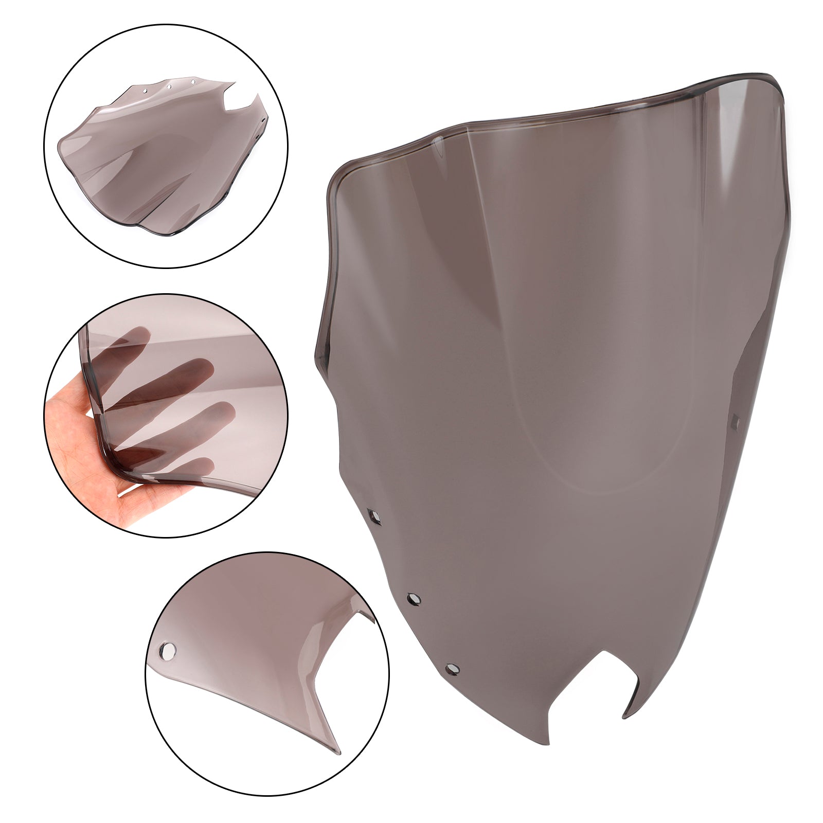 Le pare-brise de moto ABS Ajustement pour Yamaha FZ6R FZ-6R FZS600 2009-2015