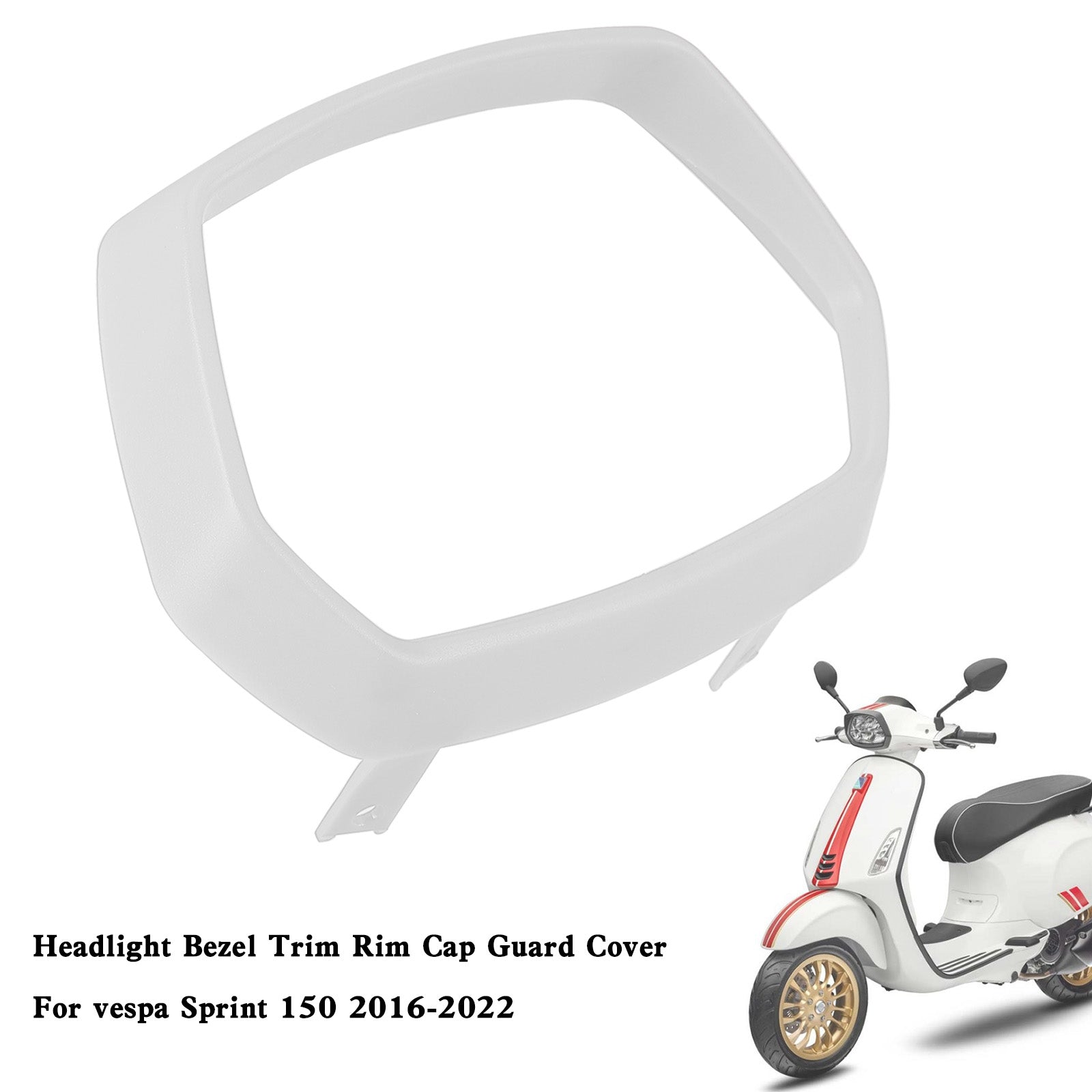 ヘッドライトベゼルトリムリムキャップガードカバーベスパスプリント 150 2016-2022