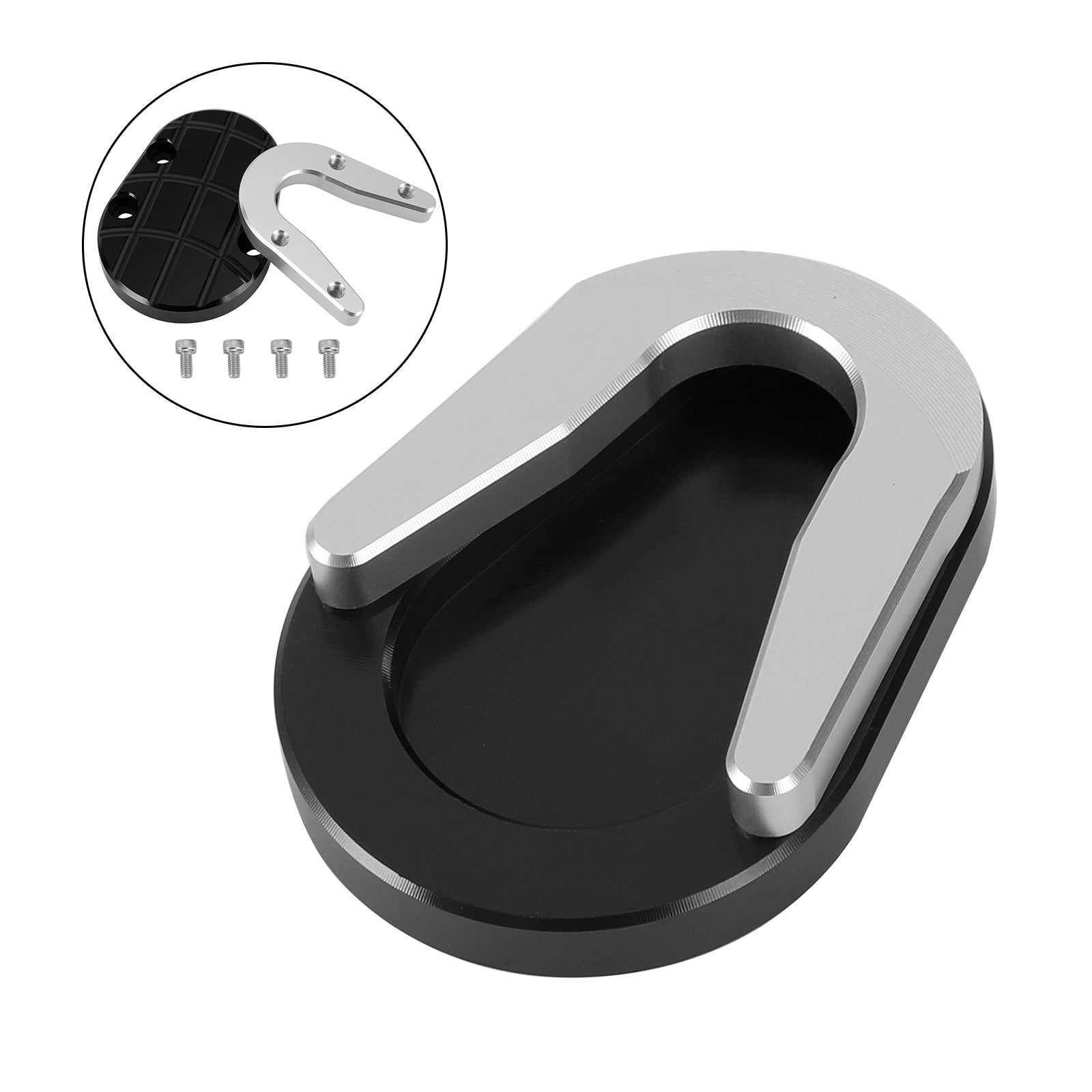 13-20 Vespa Sprint dan Primavera 150 Pata de cabra Almohadilla de extensión de caballete lateral