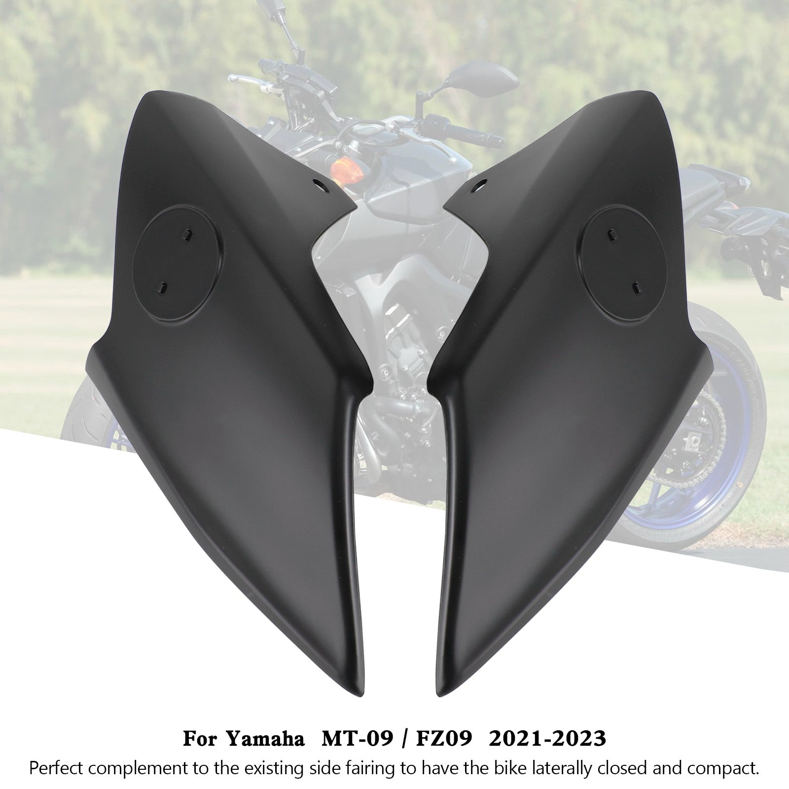 21-23 Yamaha MT-09 / FZ09 Cubiertas de entrada de aire Panel lateral del tanque Carenado