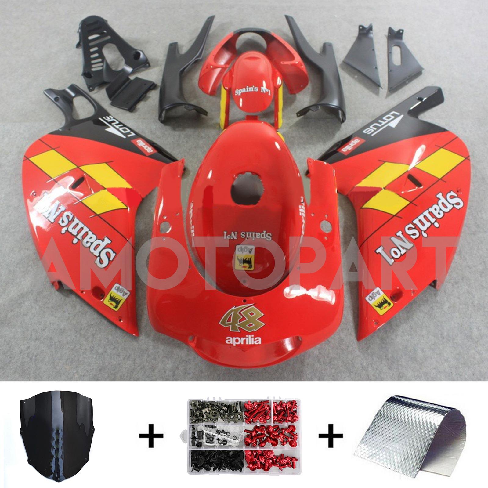 Amotopart 2000-2005 Aprilia RS125 Yellow&Red Fairing Kit