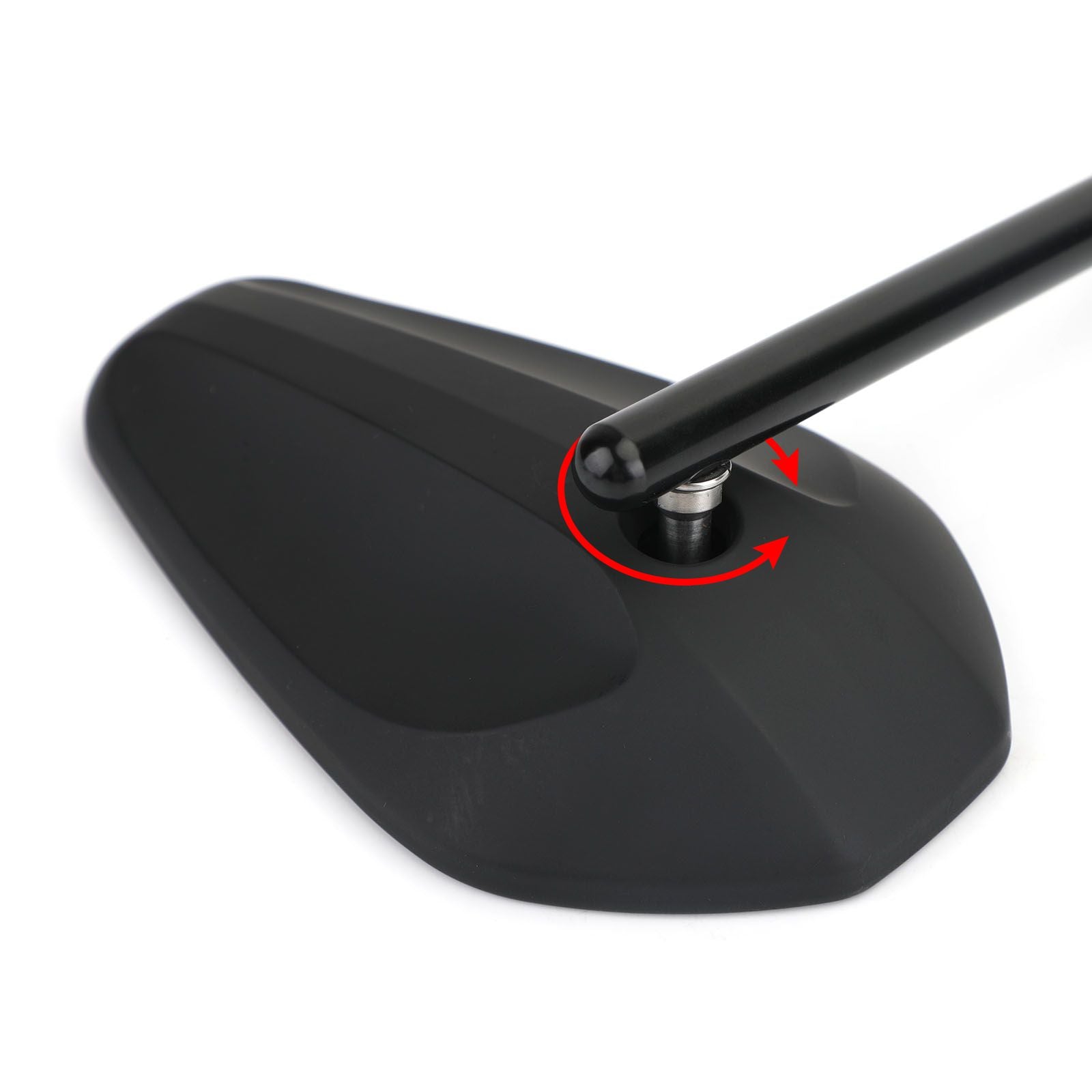 Nieuw zwart links en rechter motorfiets cruiser chopper achteruitkijk zijkantspiegels m10 10 mm generiek