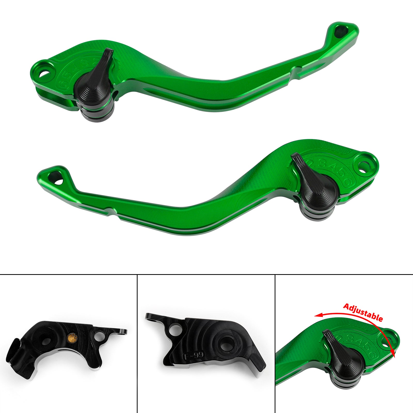 CNC Short Clutch Brake Lever Fit til Kawasaki ZZR/ZX1400 SE version 16-17