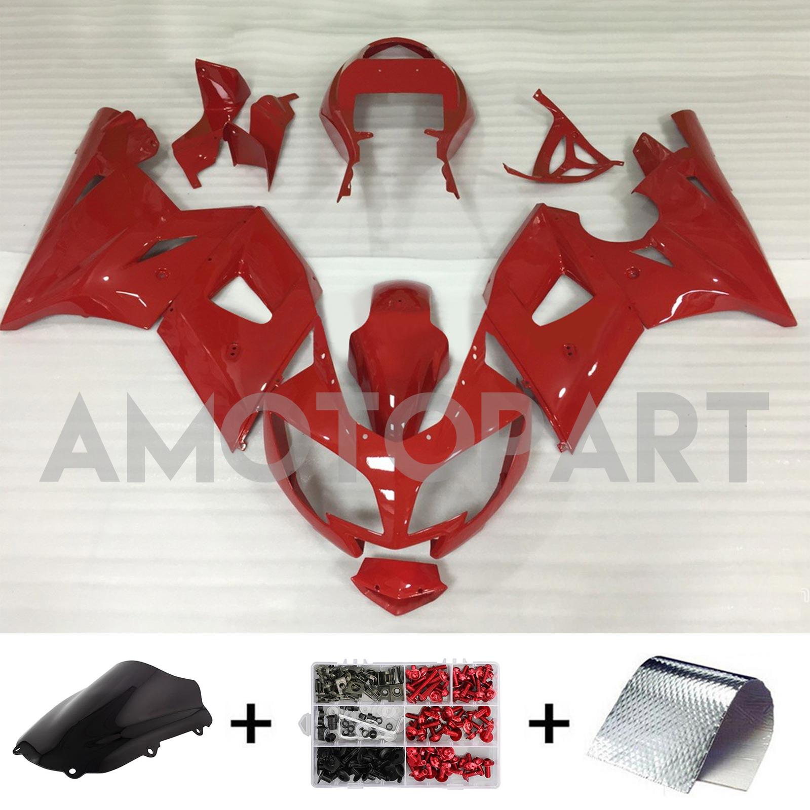 Amotopart Triumph 2002-2005 Daytona 600/650 Red Fairing Kit