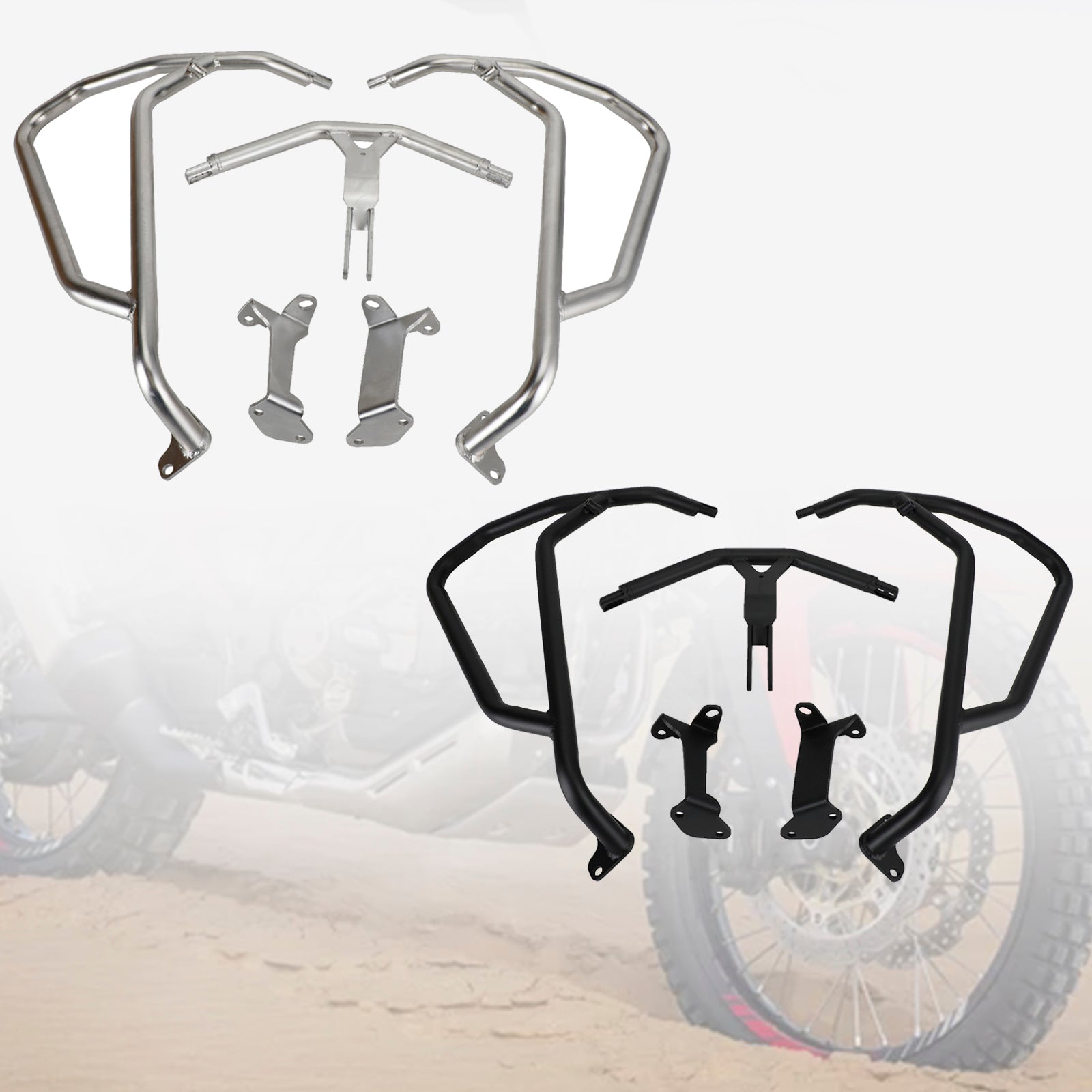 Engine Guard Crash Bar Frame Protector Bumper For Honda Crf 1100L 20-22 21 Silver