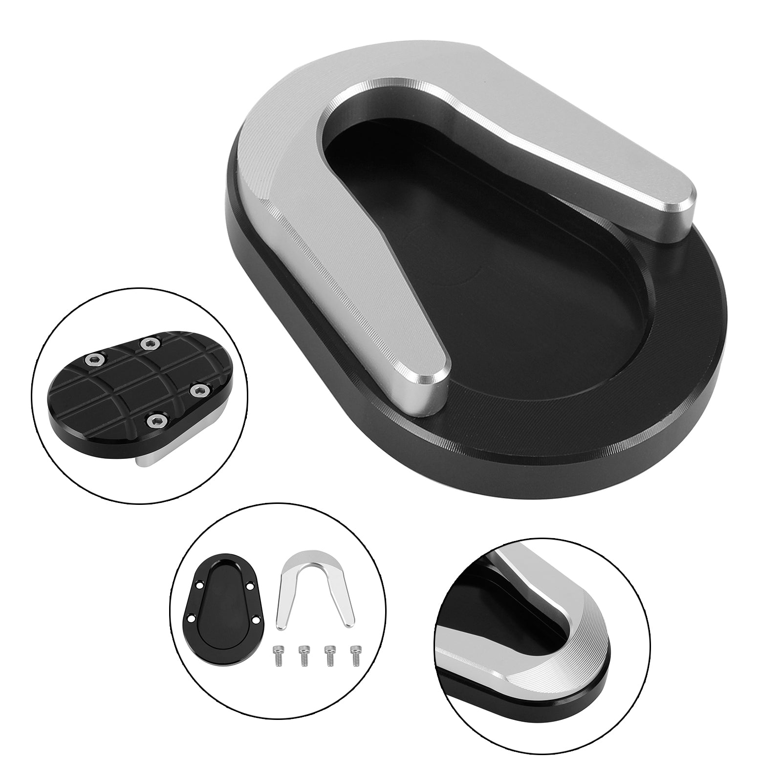 13-20 Vespa Sprint dan Primavera 150 Pata de cabra Almohadilla de extensión de caballete lateral