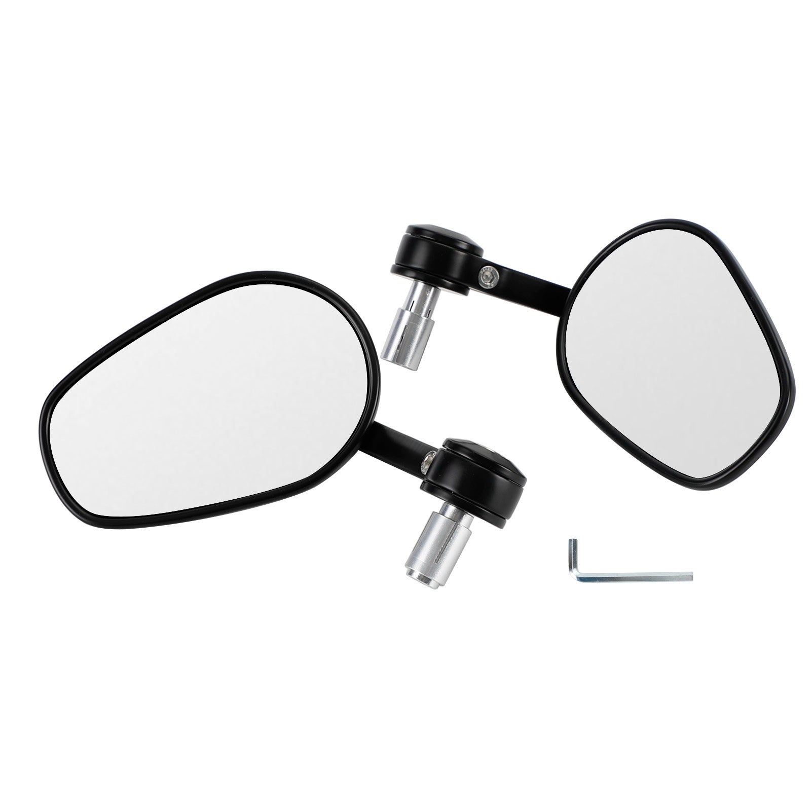 Paar 7/8" CNC-gefräste Lenkerendenspiegel aus Aluminium für Street Triple 675 765 Speed Triple