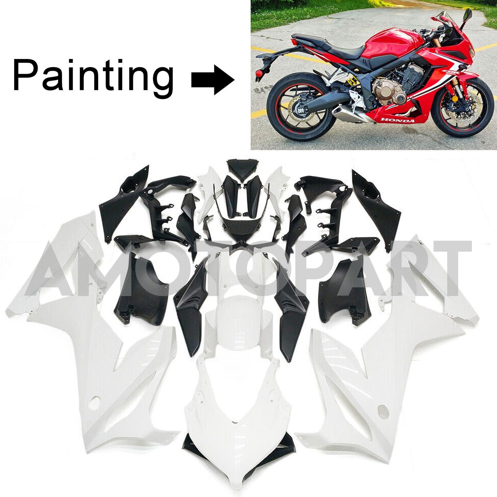 Amotopart ホンダ CBR650R 2019-2020 レッド&ホワイト フェアリングキット