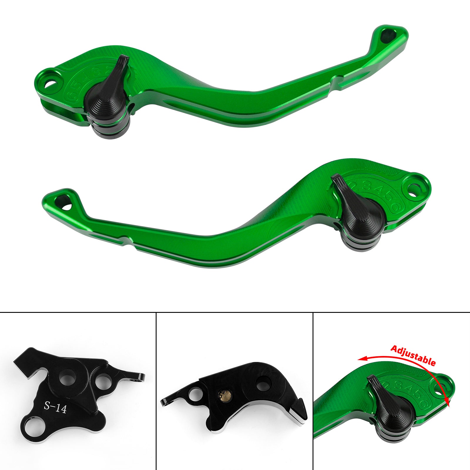 CNC Short Clutch Brake Lever Fit til Suzuki GSXR1000 2007-2008