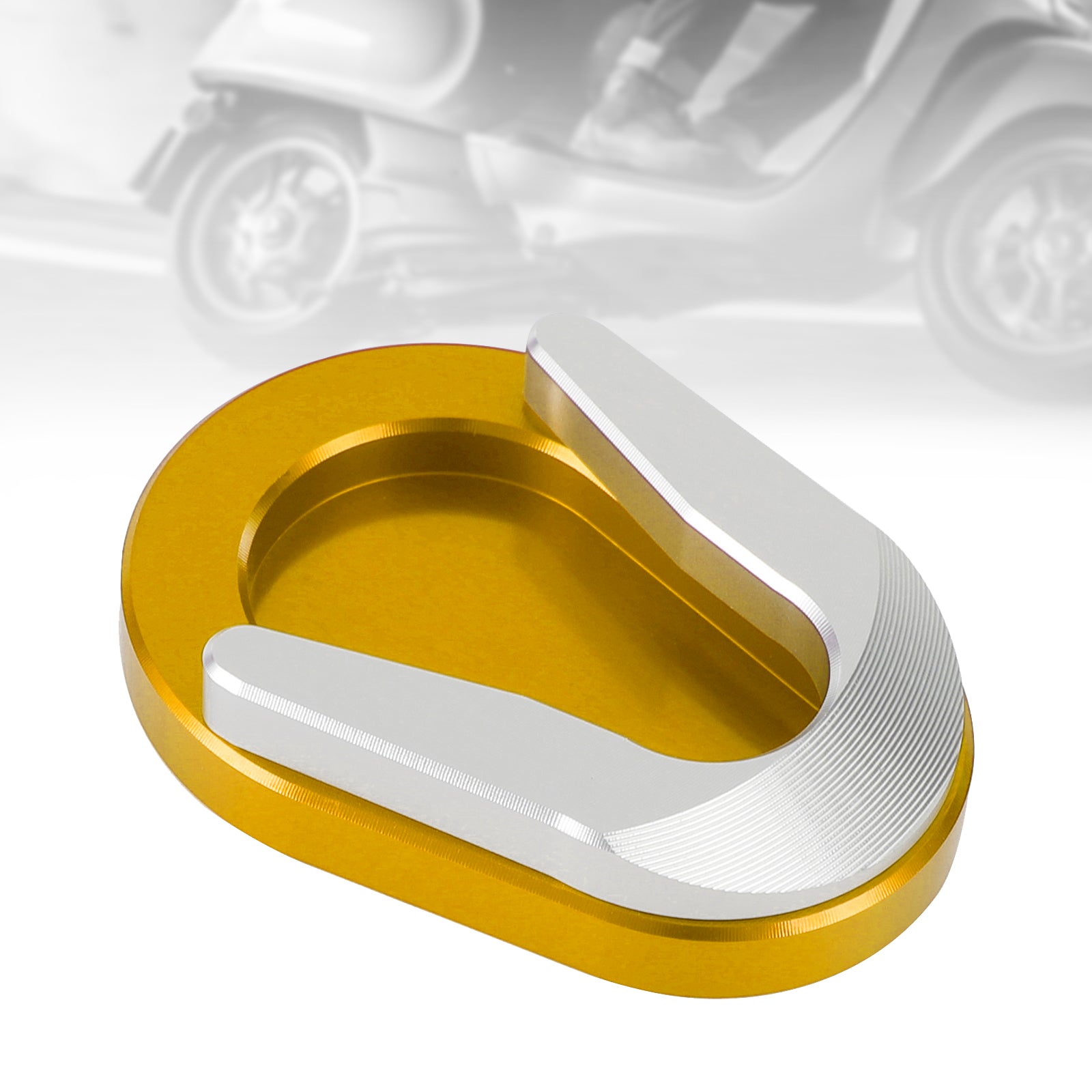 13-20 Vespa Sprint dan Primavera 150 Pata de cabra Almohadilla de extensión de caballete lateral