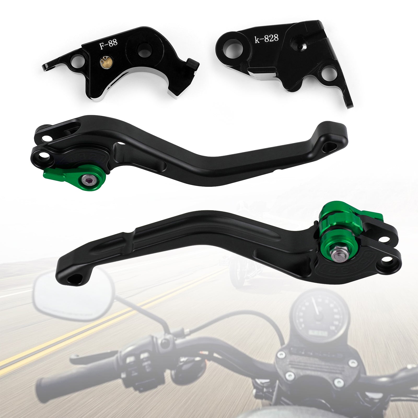 Nouveau levier de frein à embrayage court ajustement pour Kawasaki Z750R Z1000 ZX10R ZX6R/636