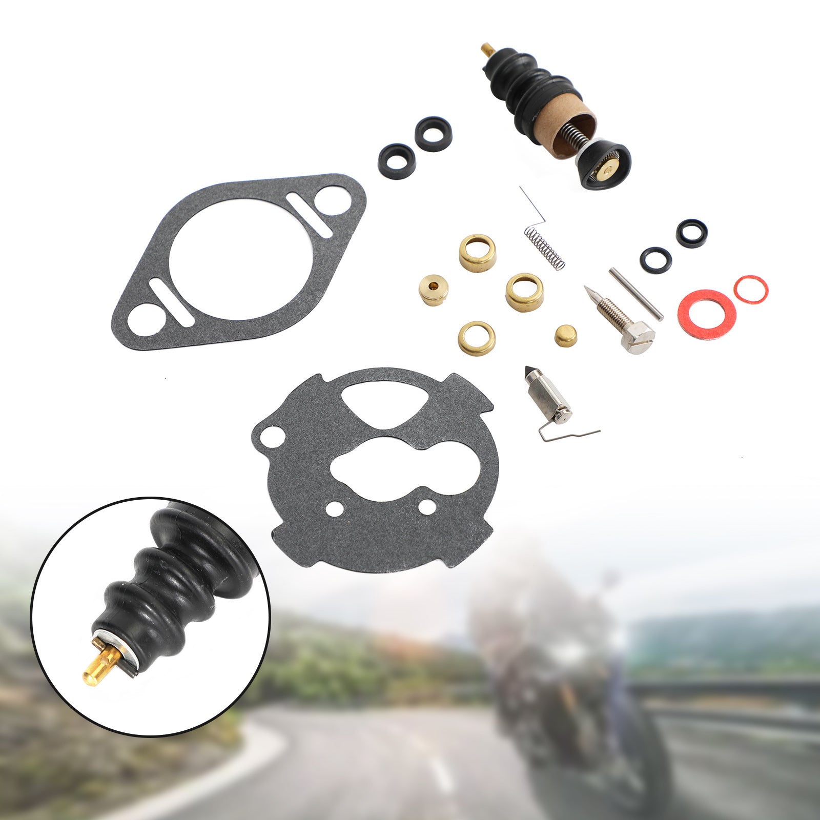 Kit de reconstrucción de carburador compatible con modelos FL FX XL anteriores a 1976, 36 mm, 38 mm, 40 mm, 27132-71 genérico
