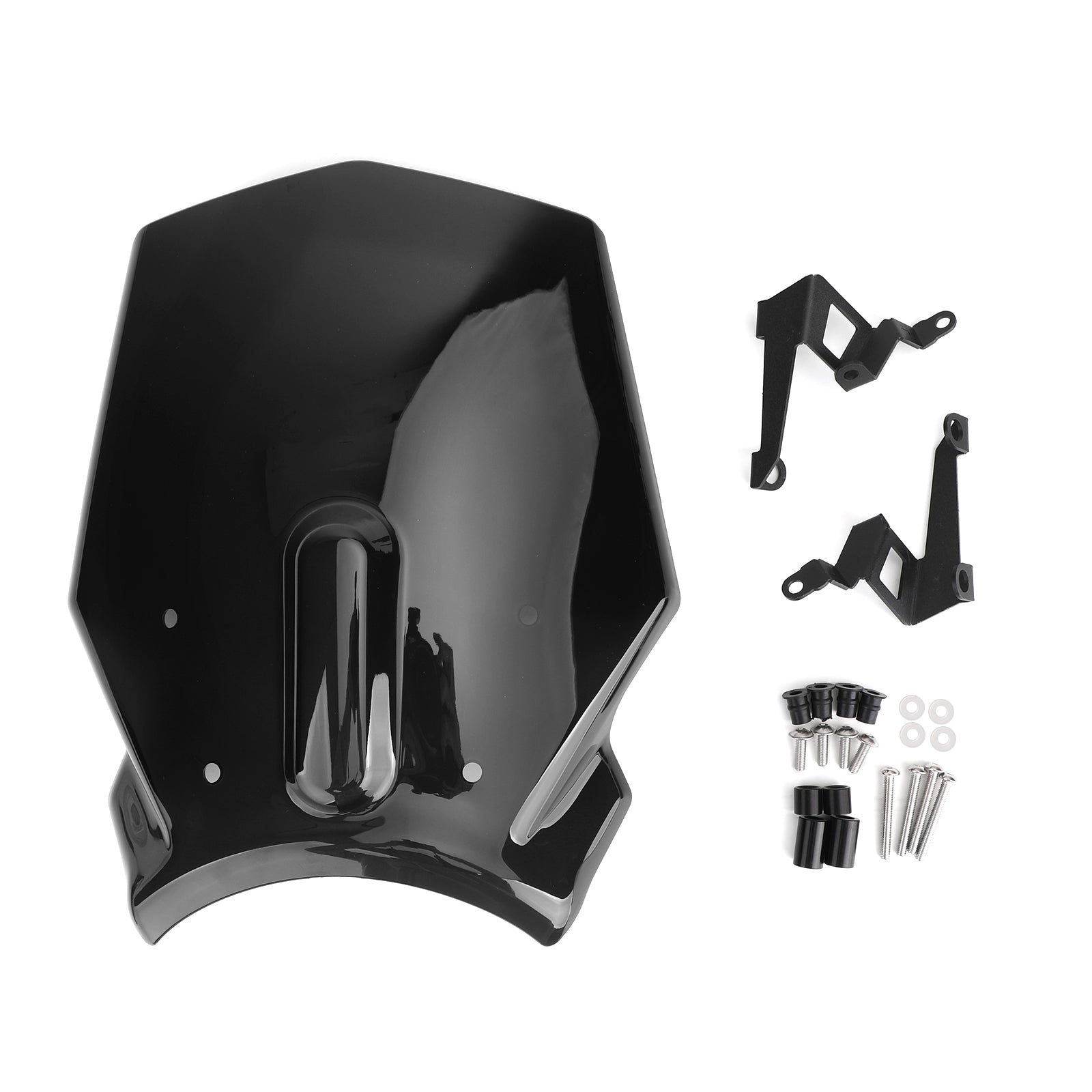 ABS Plastic Motorfiets voorruit voorruit voor Honda CB125R CB300R 2018-2019 Zwarte generieke