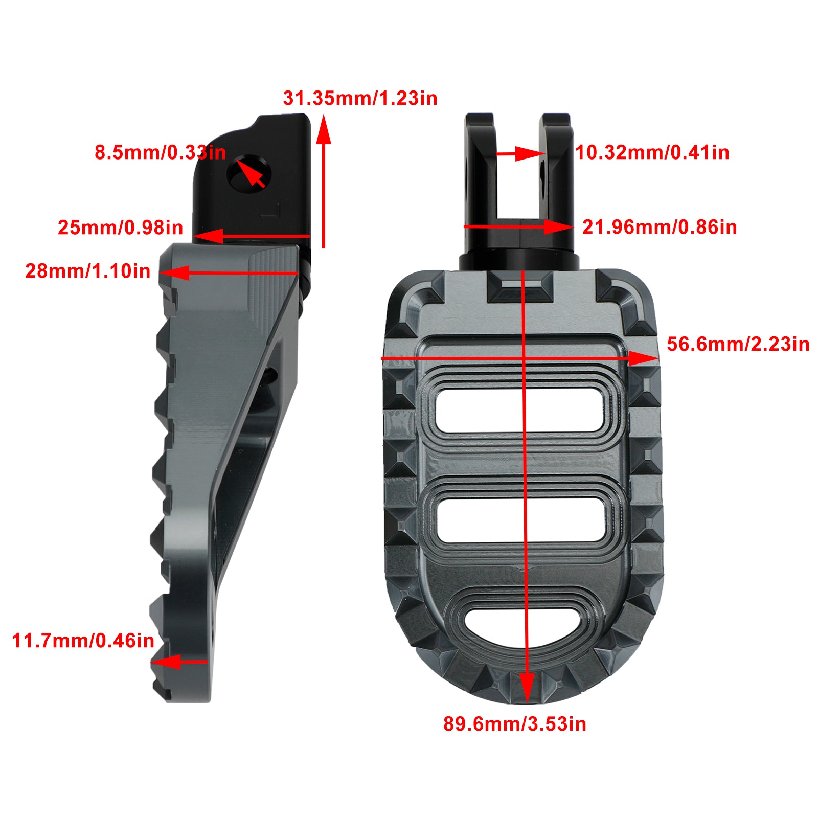 Voorste voetsteunen voeten Pin geschikt voor Sportster S Lower Rider Fat Bob Softail Slim