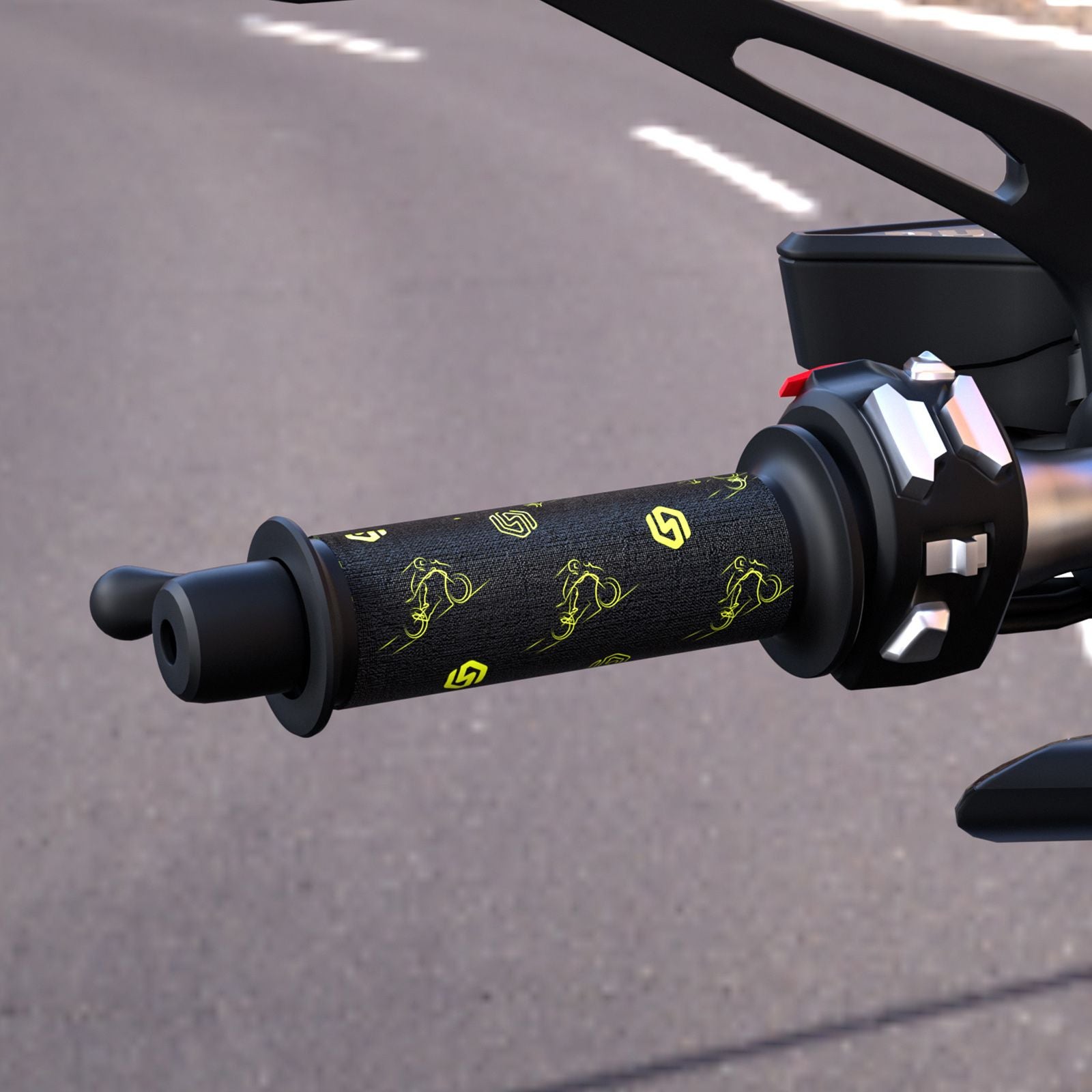 Universal opvarmet styrskrympbare stænger Varmere 12V til generisk motorcykel