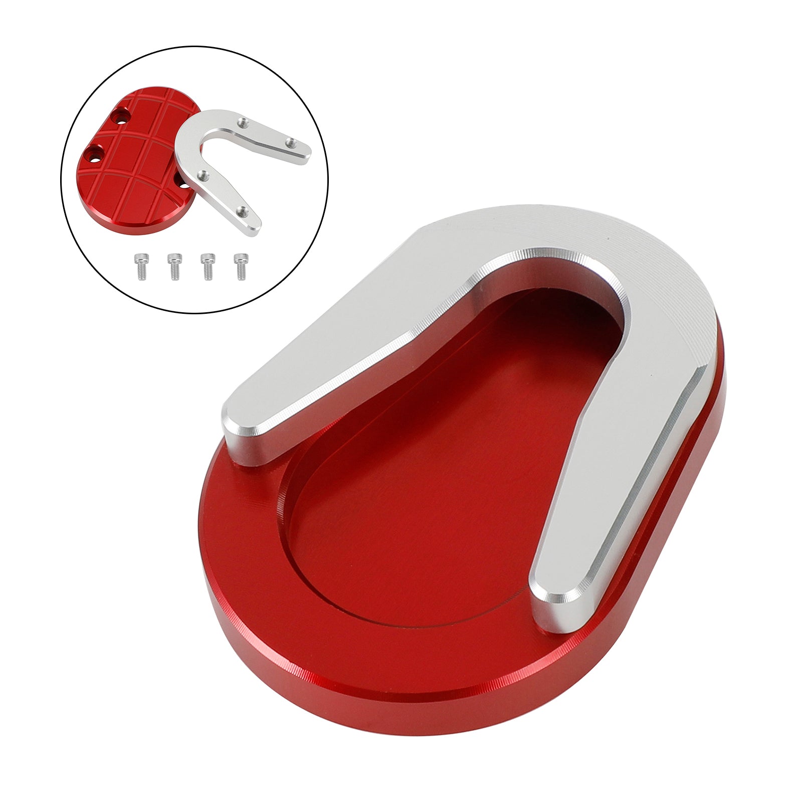 13-20 Vespa Sprint dan Primavera 150 Pata de cabra Almohadilla de extensión de caballete lateral