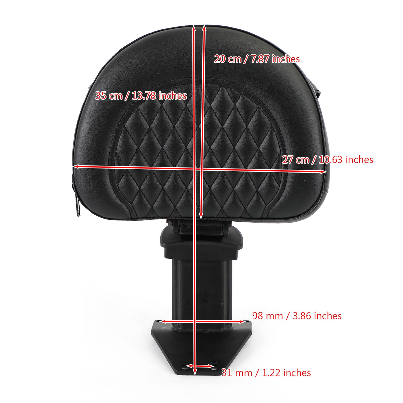 Respaldo ajustable para conductor, respaldo para Honda Goldwing GL1800 2018-2020 genérico