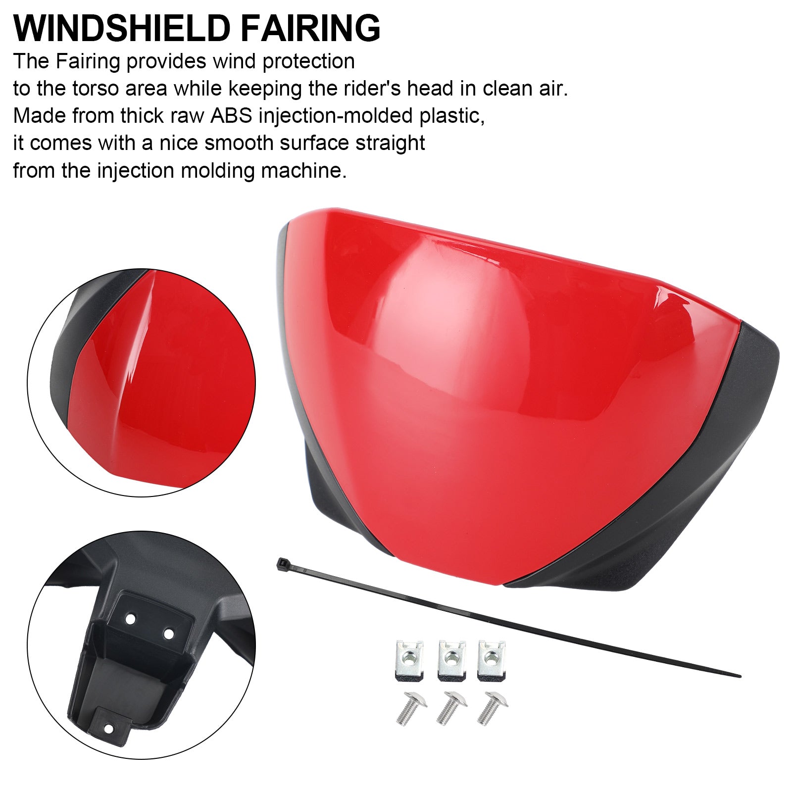Front Screen Windshield Fairing Windscreen Deflector för Trident 660 2021+ Generic