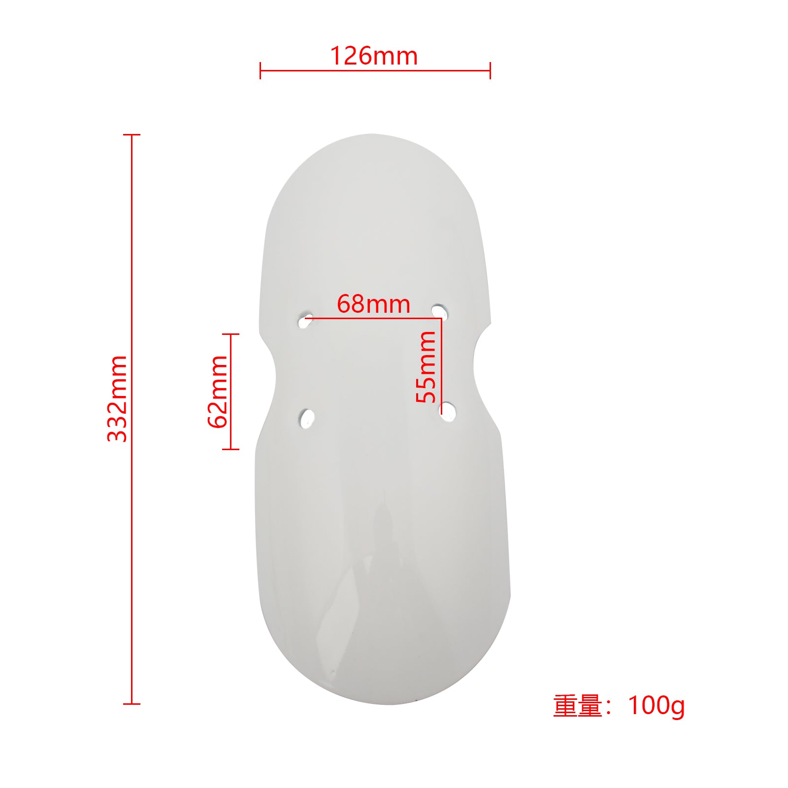 Guardabarros delantero para Bonneville T100 Scrambler Thruxton 2001-2016 genérico