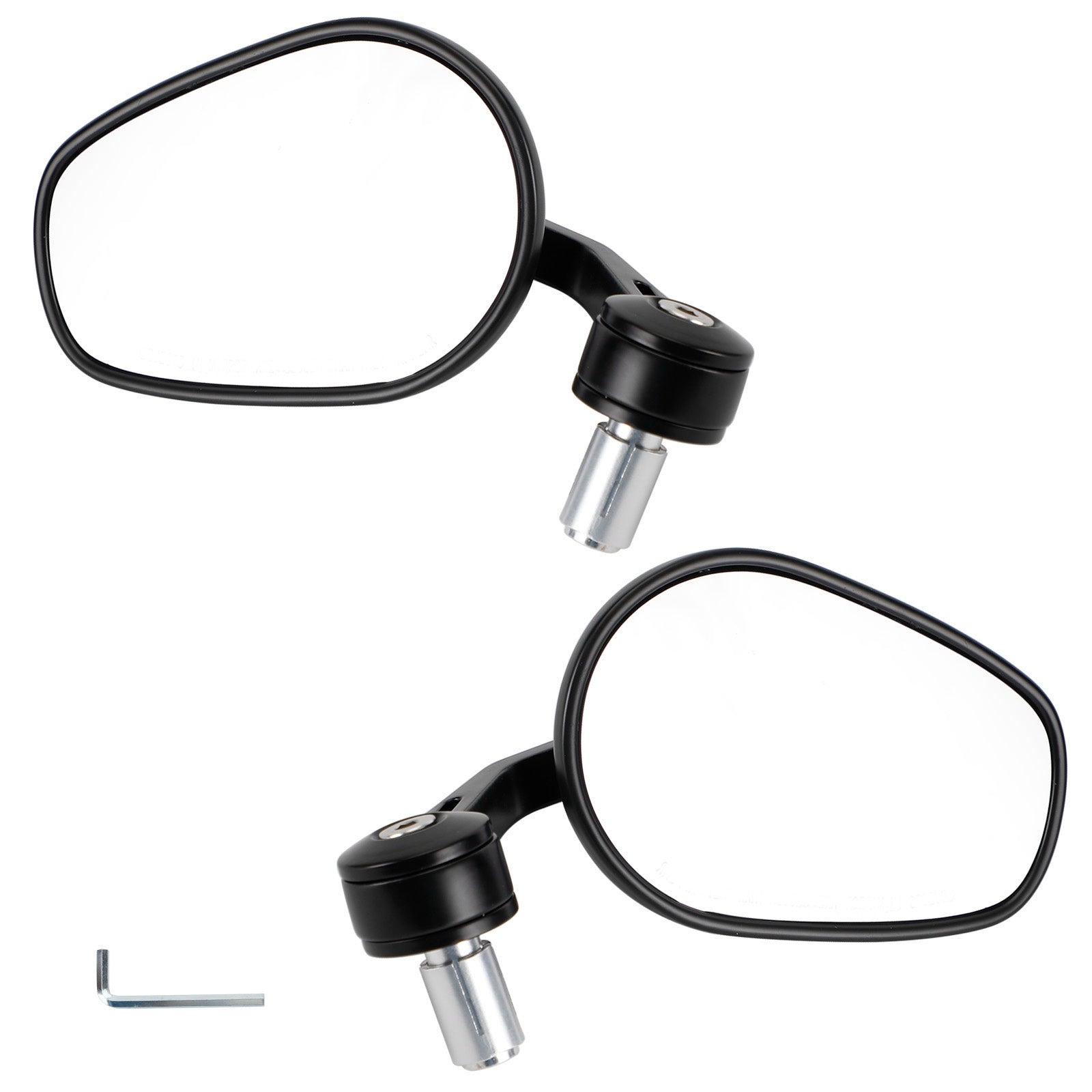 Paar 7/8" CNC-gefräste Lenkerendenspiegel aus Aluminium für Street Triple 675 765 Speed Triple