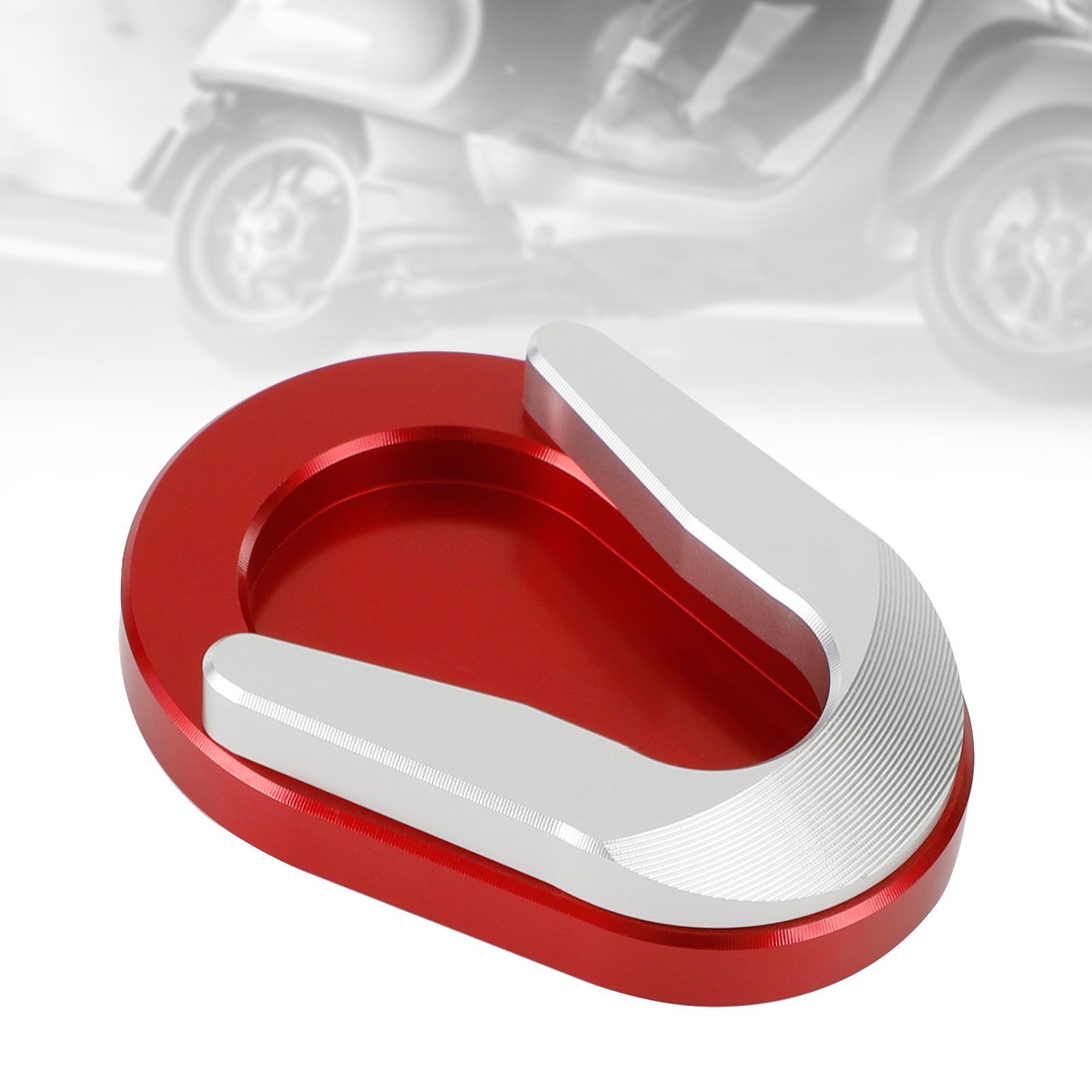 13-20 Vespa Sprint dan Primavera 150 Pata de cabra Almohadilla de extensión de caballete lateral