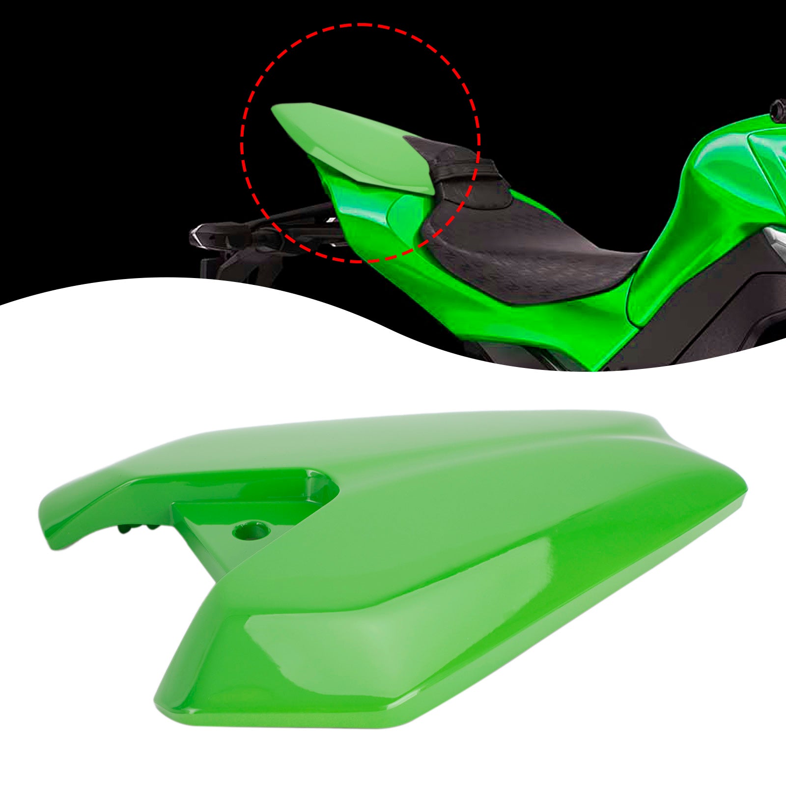 Motorcykel baksäte mässan täcker kåp för kawasaki z1000 2014-2022 generisk