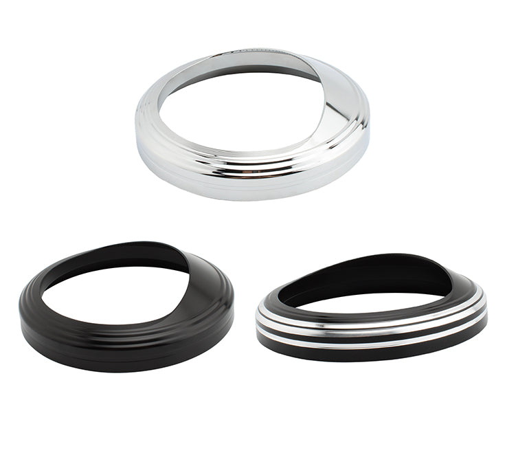 Glide Softail Fat Boy Fxst 5 Inch Speedometer Cover Case Outer Casing Silver Generic