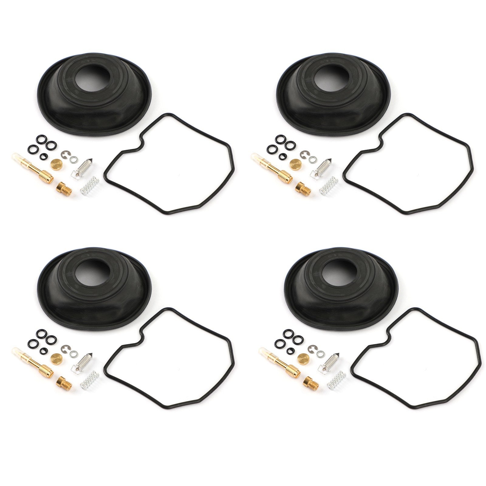 4 Sett forgasserreparasjonsoppbyggingssett for Suzuki GSF600S Bandit 1996-2003