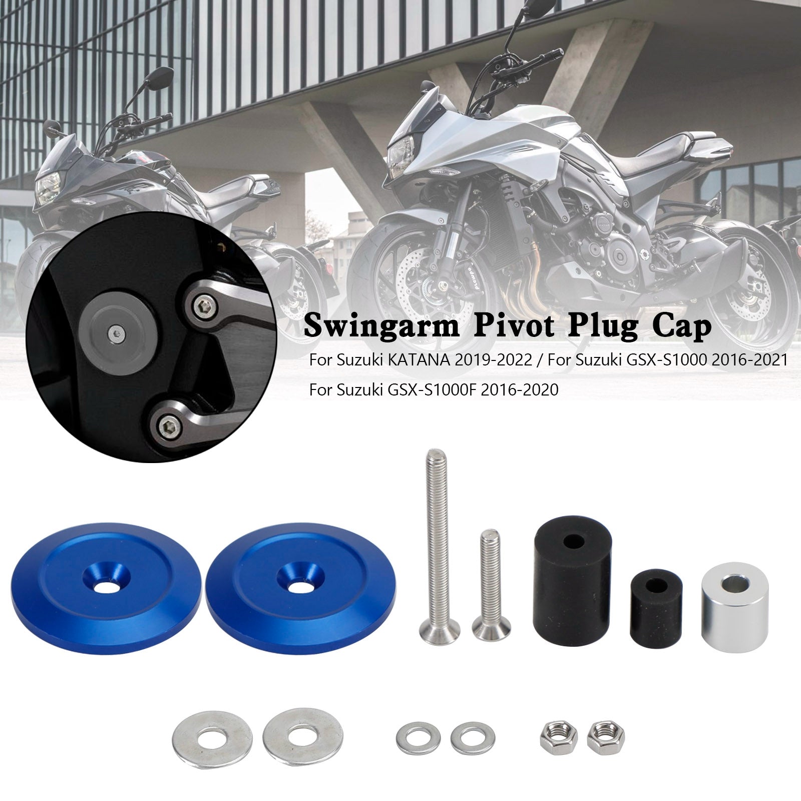 Swingarm Pivot zástrčka pro Suzuki Katana GSX-S1000 GSX-S1000F 2016-2021