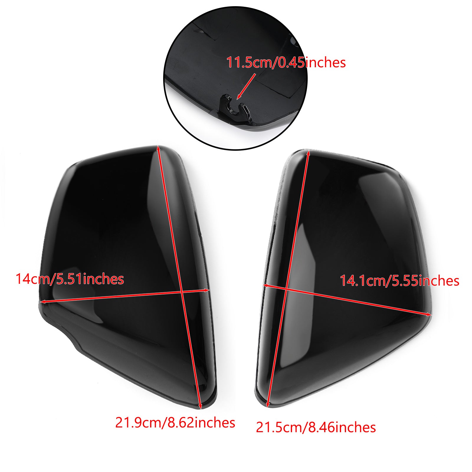 Pokrywa boczna akumulatora Dopasowanie dla Yamaha 1984-up XV 700 750 1000 1100 Virago w lewo i prawa ogólna