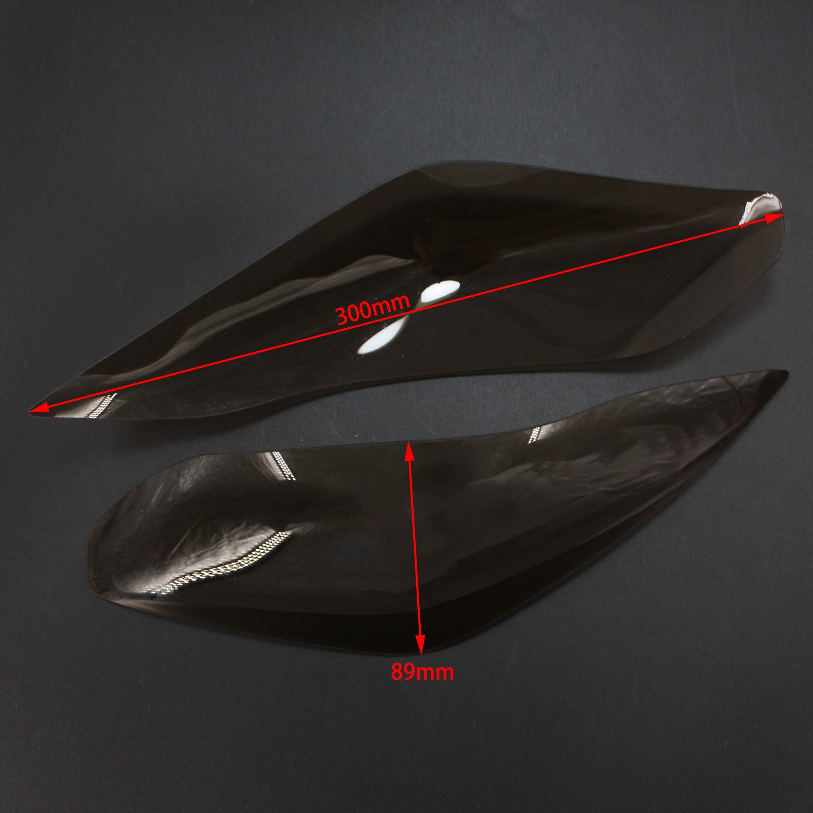 Strålkastarobjektivskydd för Kawasaki Ninja 300 versys 650 15-17 Smoke Generic