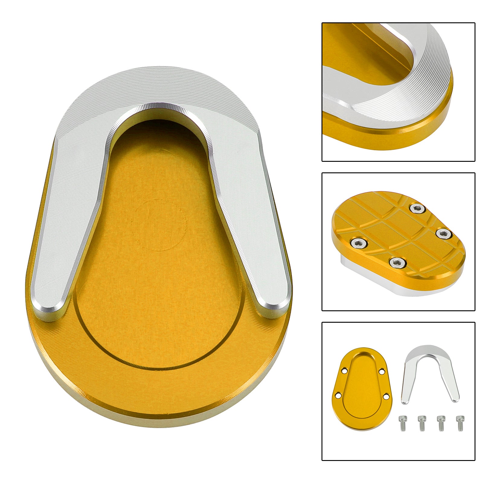 13-20 Vespa Sprint dan Primavera 150 Pata de cabra Almohadilla de extensión de caballete lateral