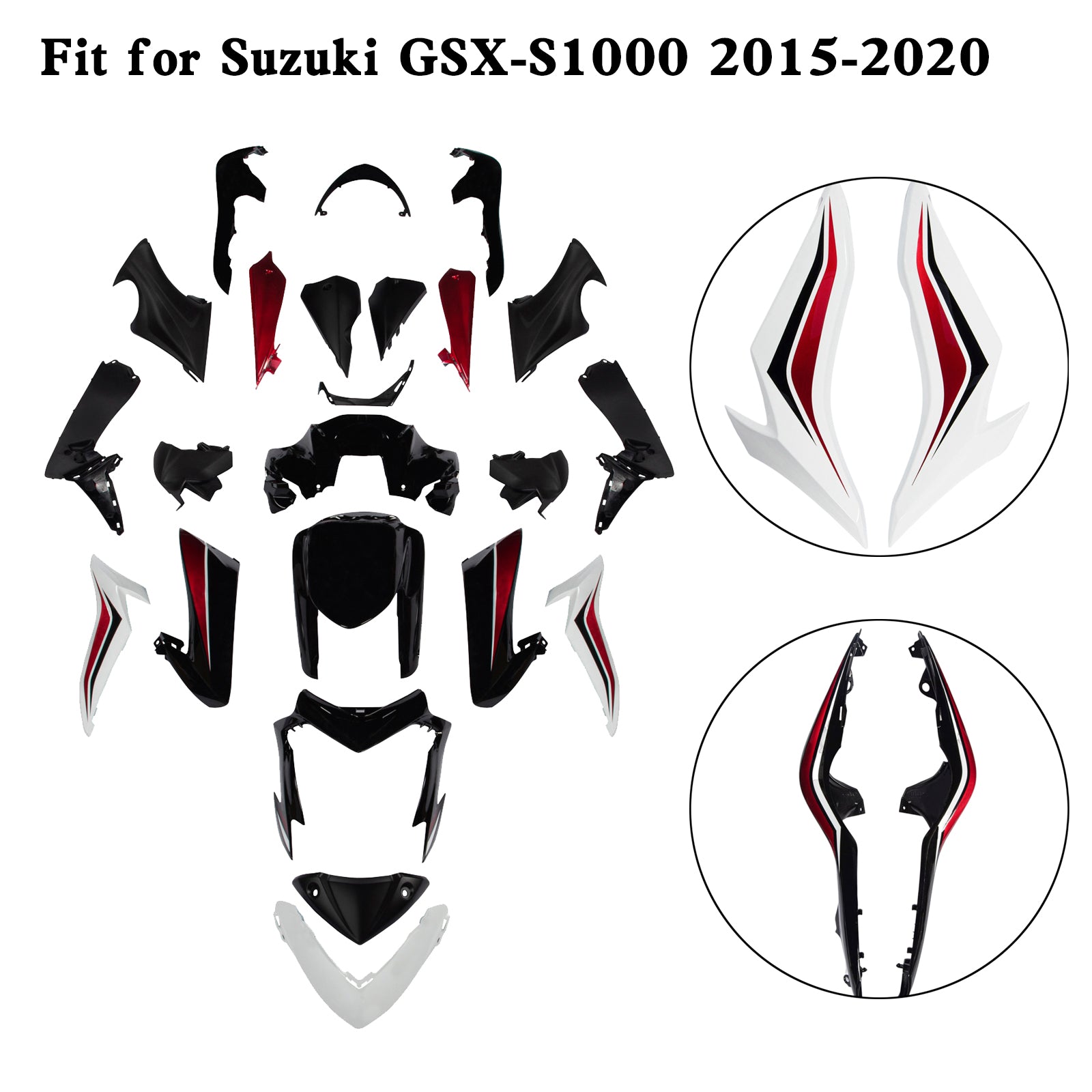 Amotopart (2015–2020) Suzuki GSX-S 1000 Verkleidungssatz Kollektion 2