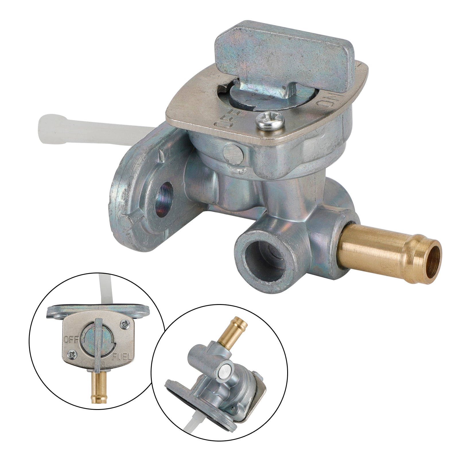 Valvola del rubinetto del carburante del serbatoio del gas Rubinetto adatto per Yamaha YZ125 YZ250 06-22 3JD-24500-10 Generico