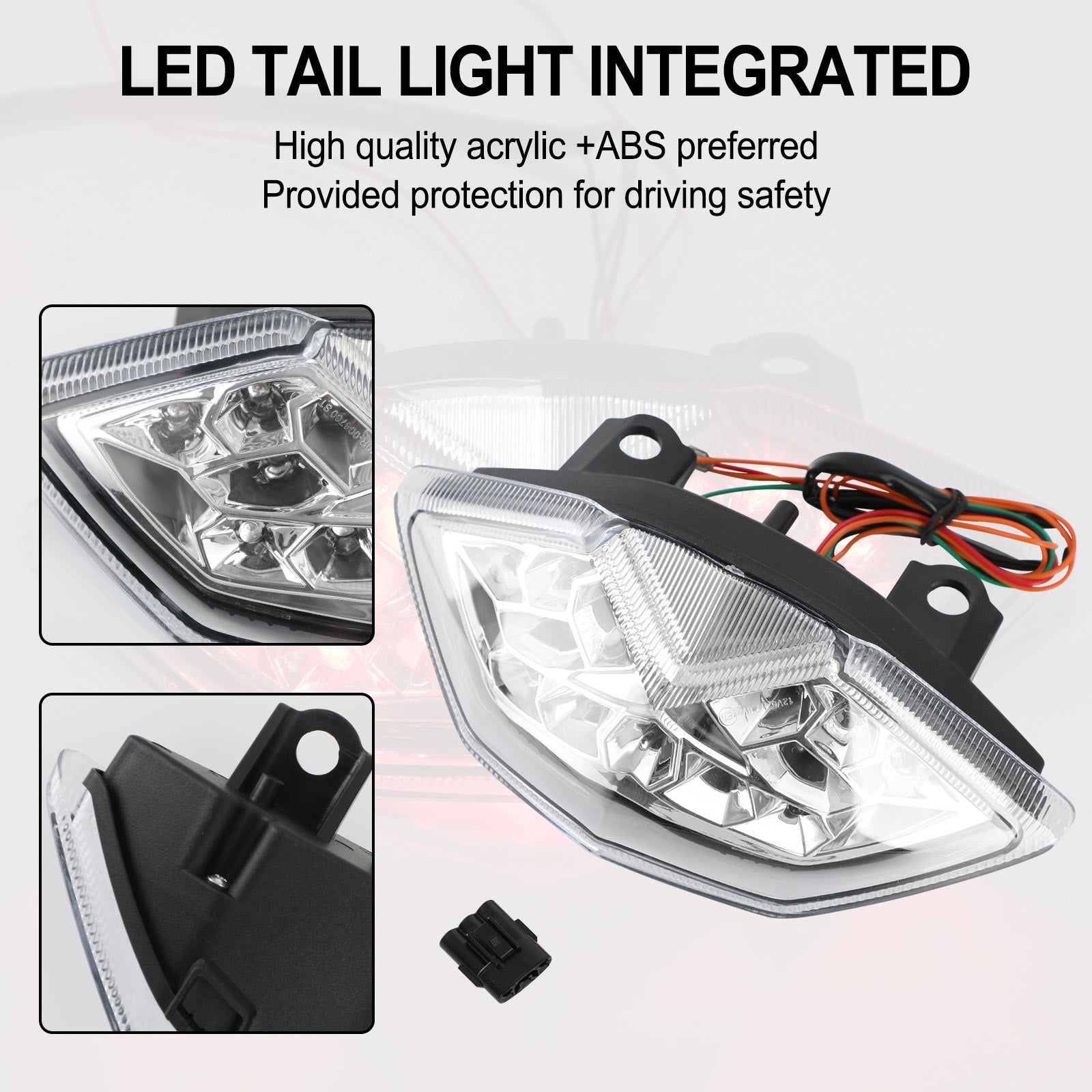 Luz traseira integrada para kawasaki ninja 1000 kle 650 versys 2020 z1000/sx genérico