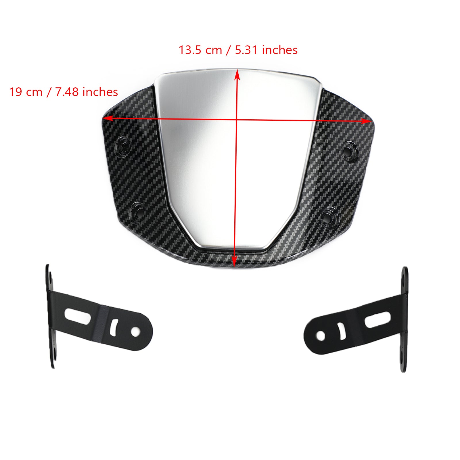 2018-2021 HONDA CB125R RUTSHIELD WINDSCREEN BEPROTECTOR FIT Generic