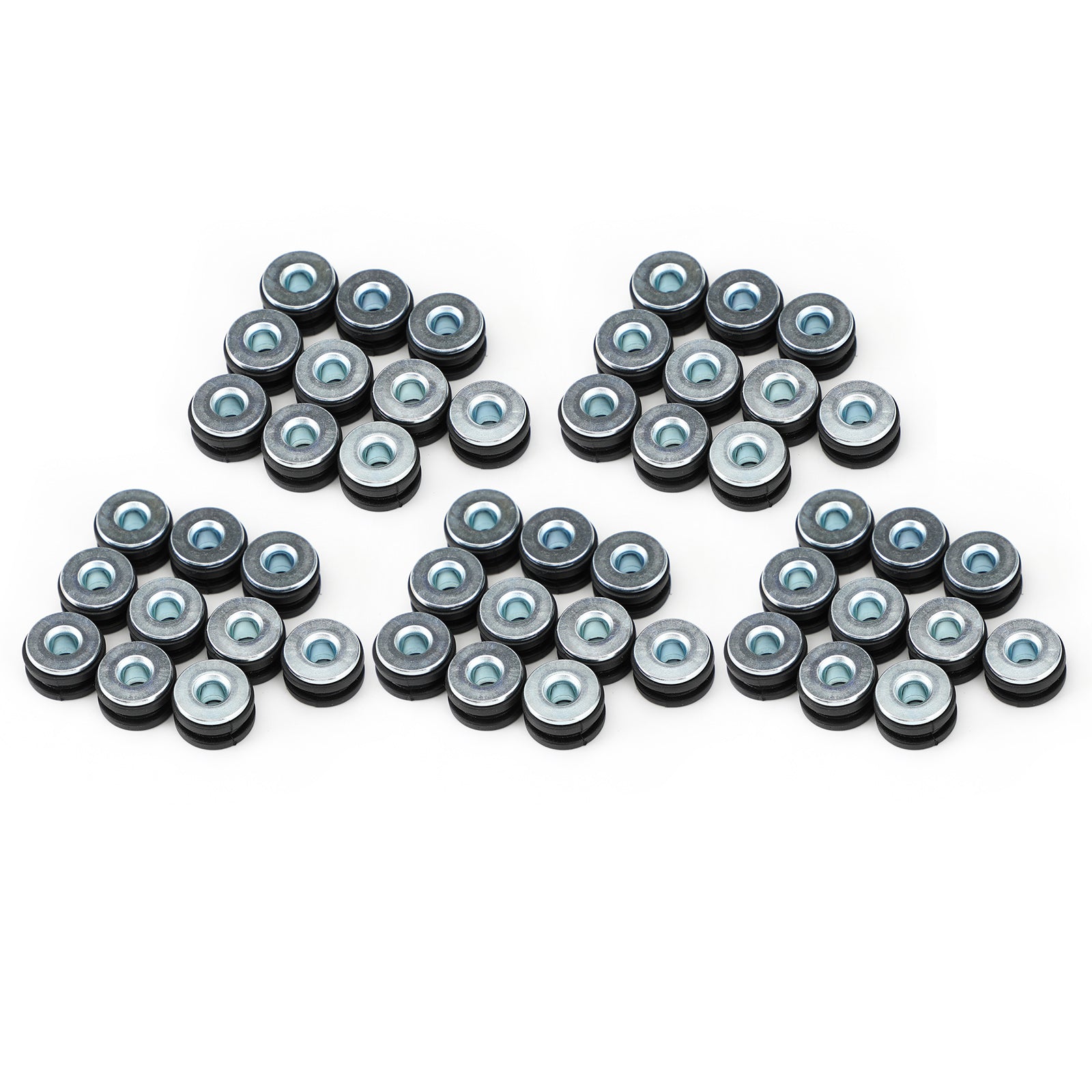 50 Pack handig M6 Motorfietsrubber Rigle Rijmboutkit Universele vervanging