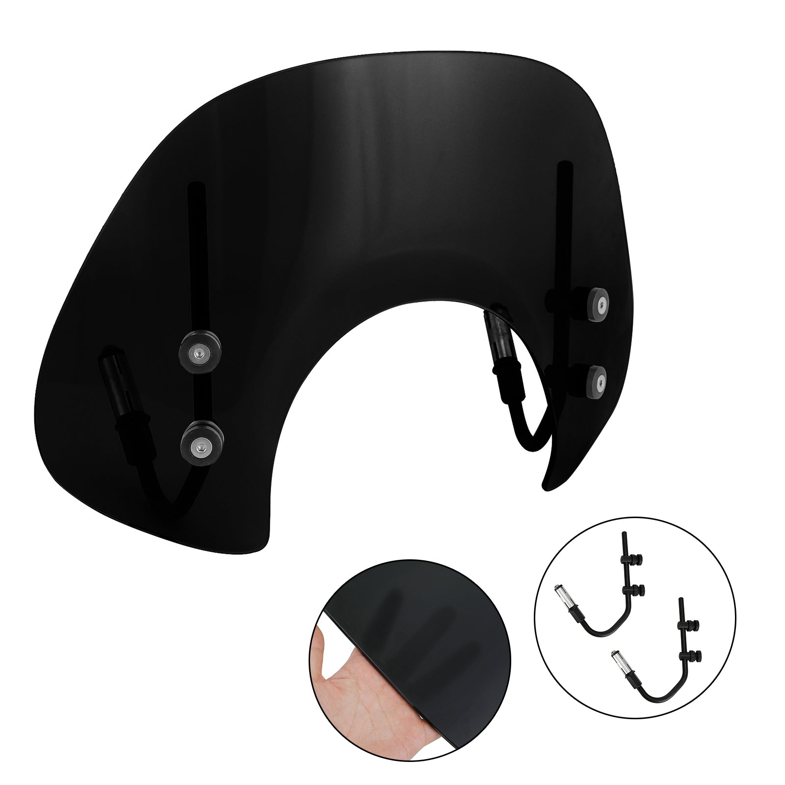 Kort forrude forrude passer til Vespa Primavera 150 2014-2021 generisk