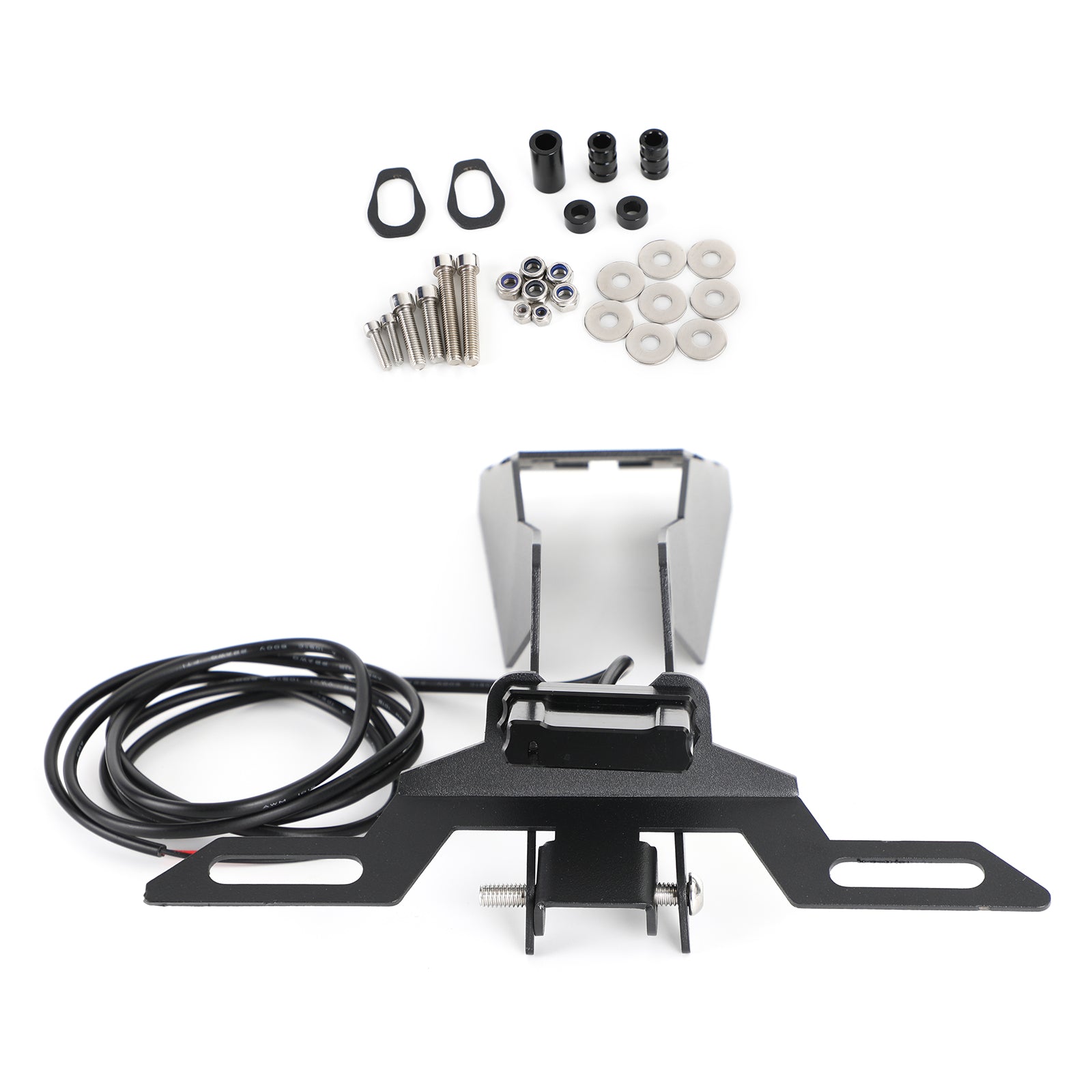 Licensplade Holder Frame Bracket Fit til Honda CBR250RR 2017-2020 Generisk